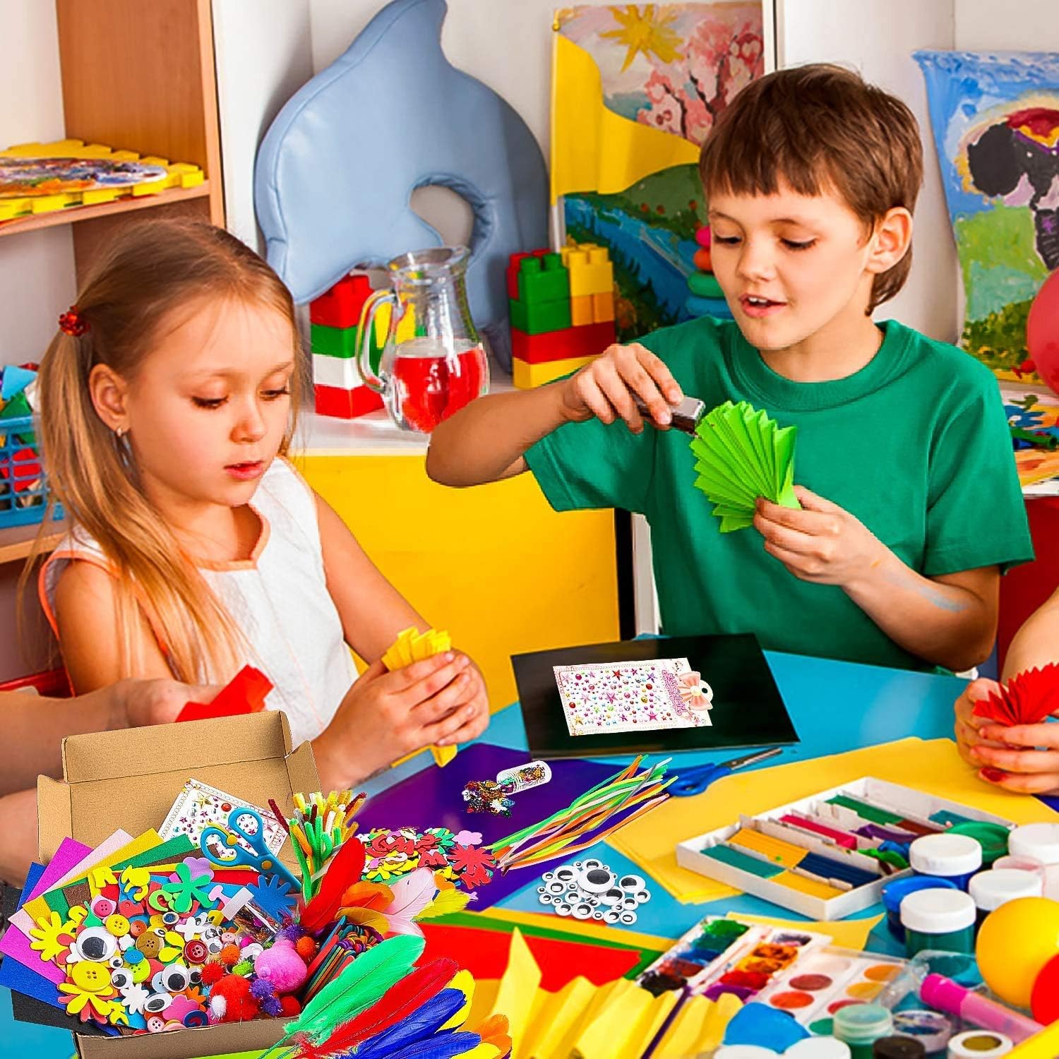 RAM Giant 200-Piece Kids Craft Art DIY Jar - Creative Crafting Set for Children 2