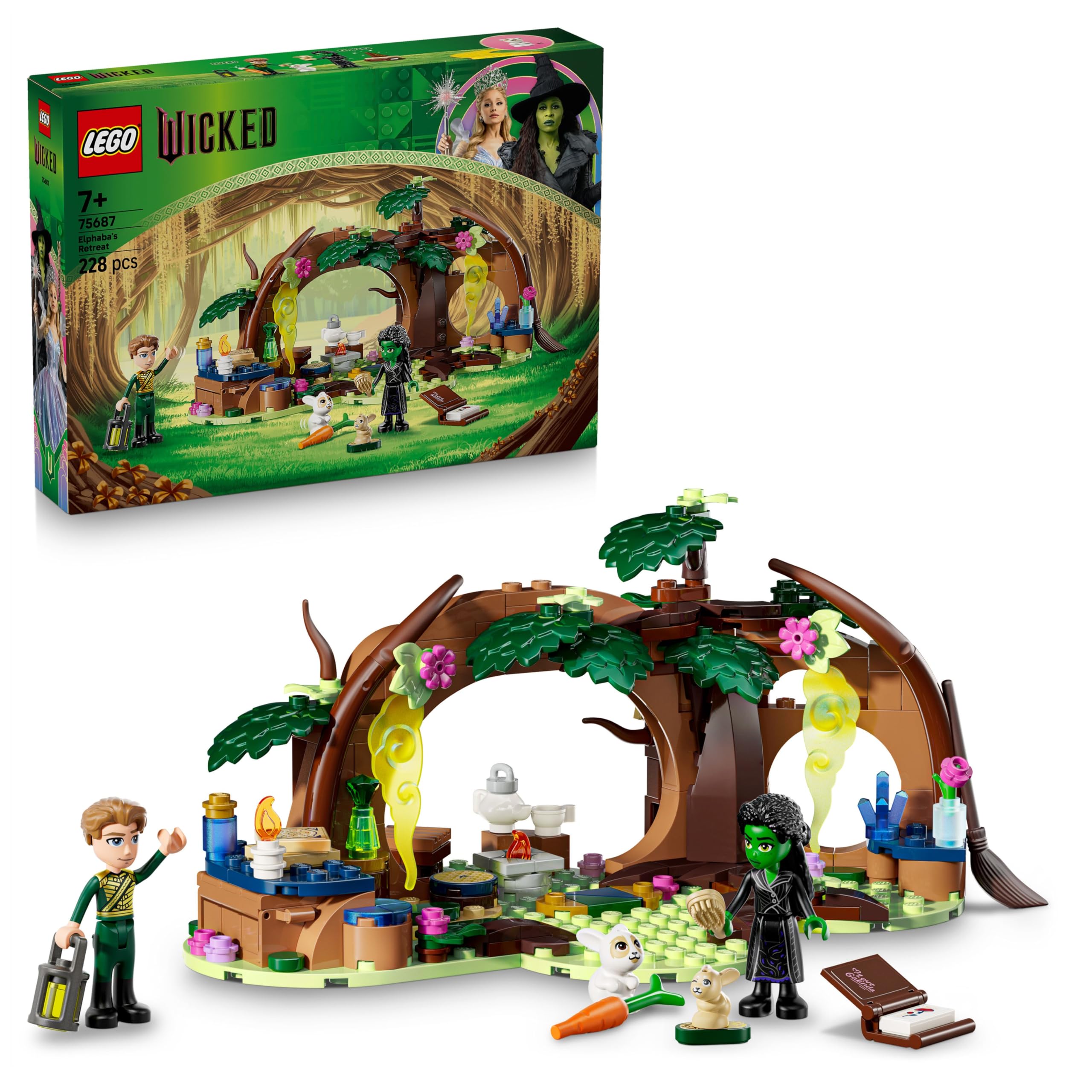 LEGO Wicked Elphaba's Retreat Building Set - 2 Mini Dolls, 2 Animal Figures | Age 7+ 1