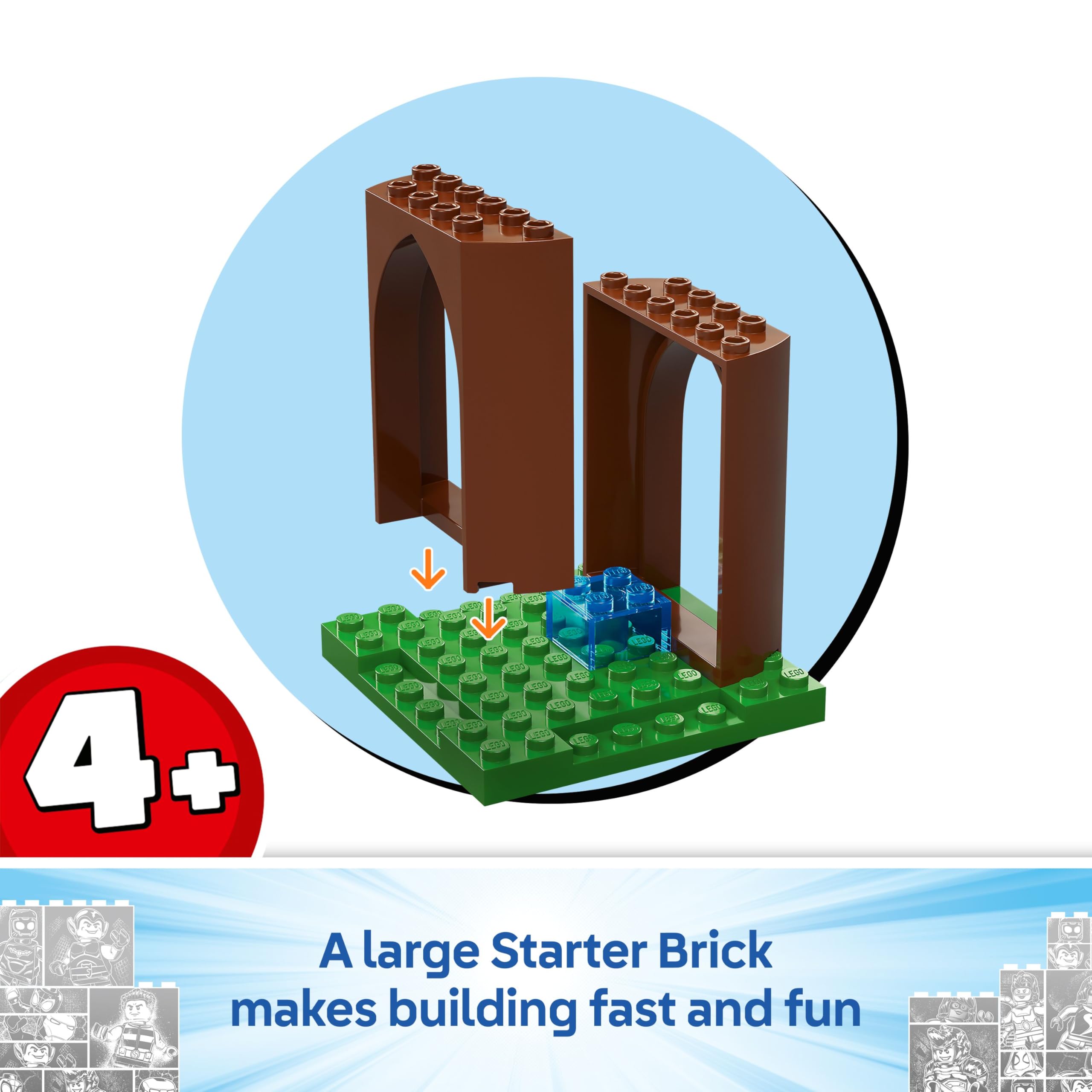 LEGO Marvel Spidey and Gobby’s Raptor Battle at Tree House HQ - Building Playset for Ages 4+ 6