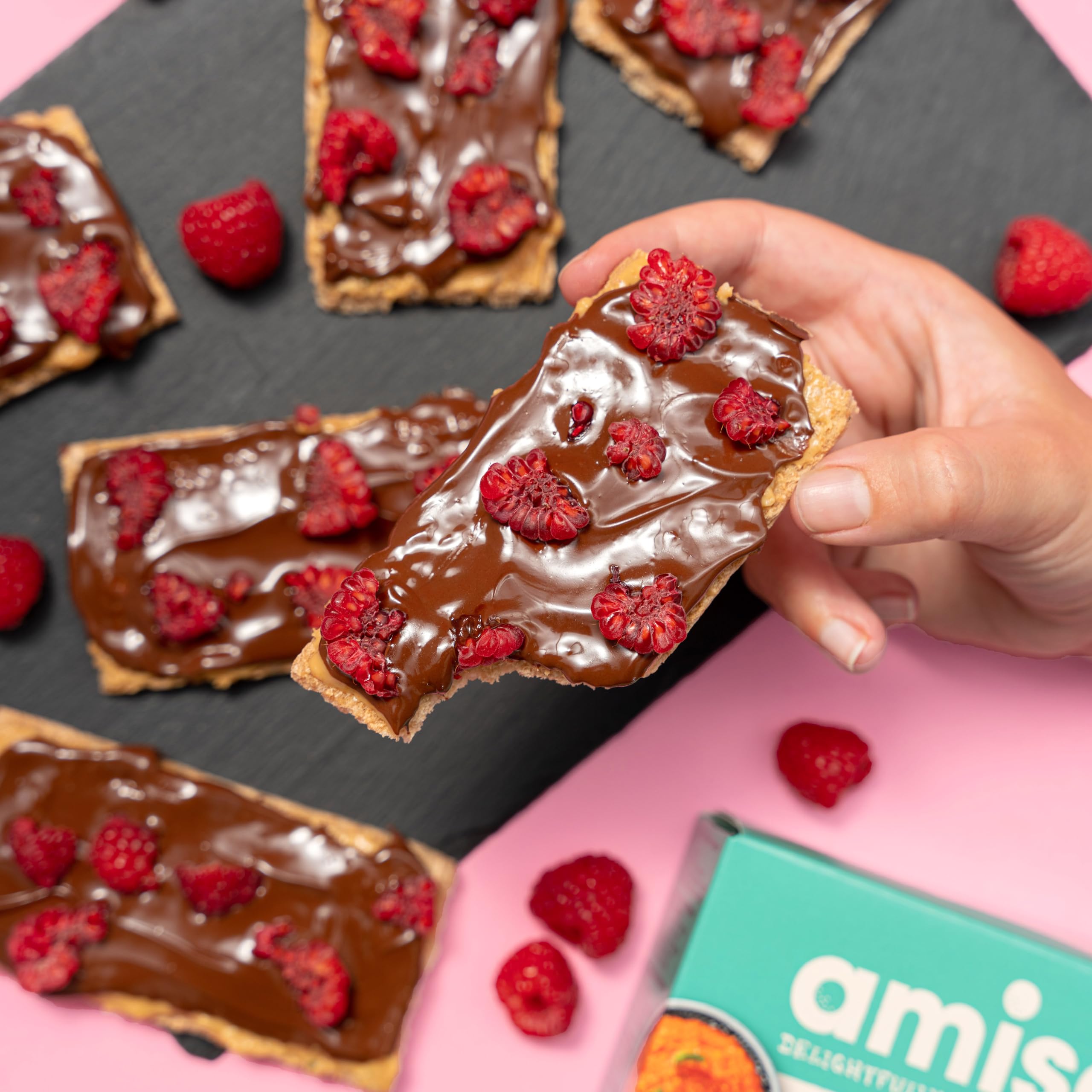 Amisa Organic Chestnut Crispbread Gluten Free Vegan, 100g 10