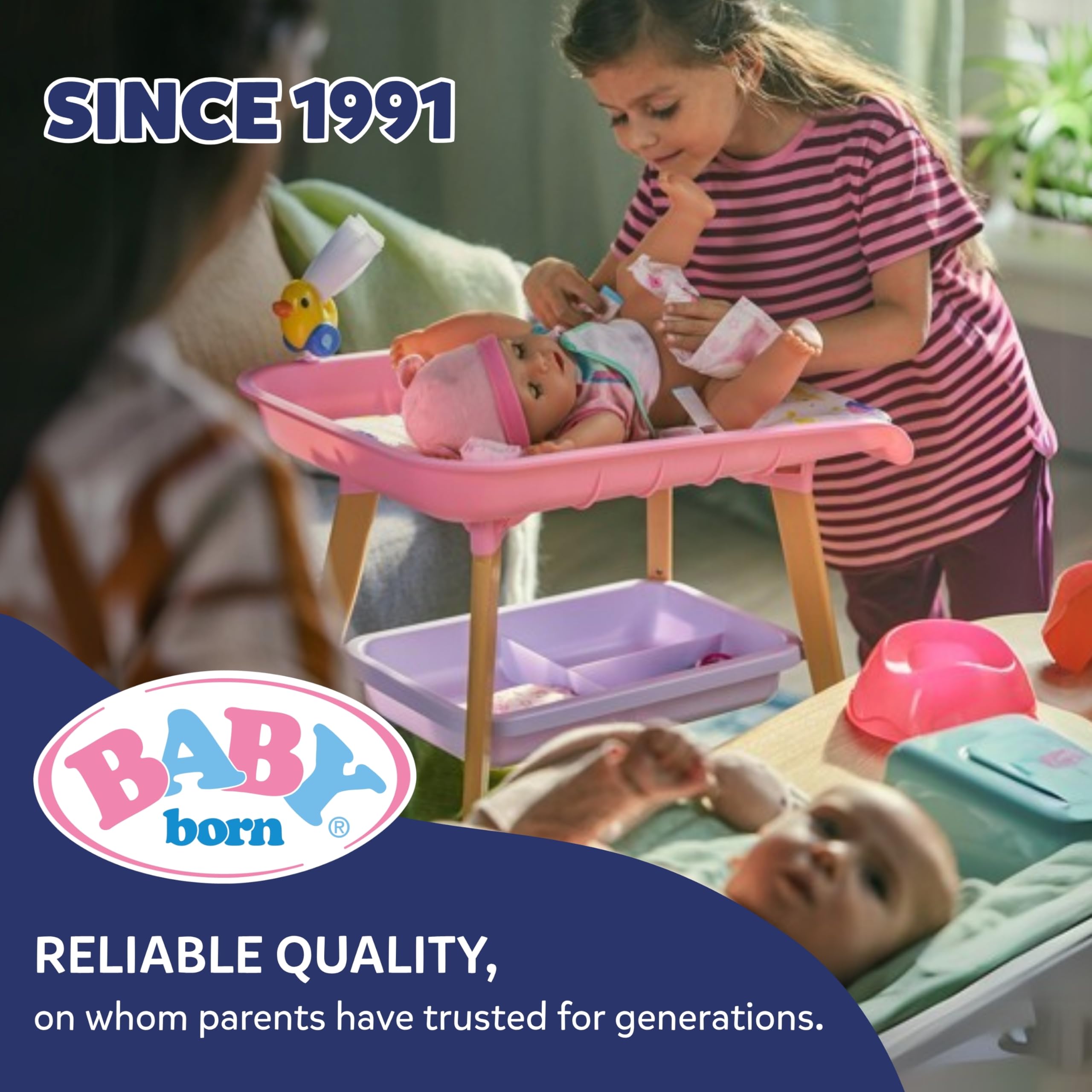 BABY born Rainbow Bed - Light & Calming Melodies | Fits 36 Months - 10 Years | Plastic 9