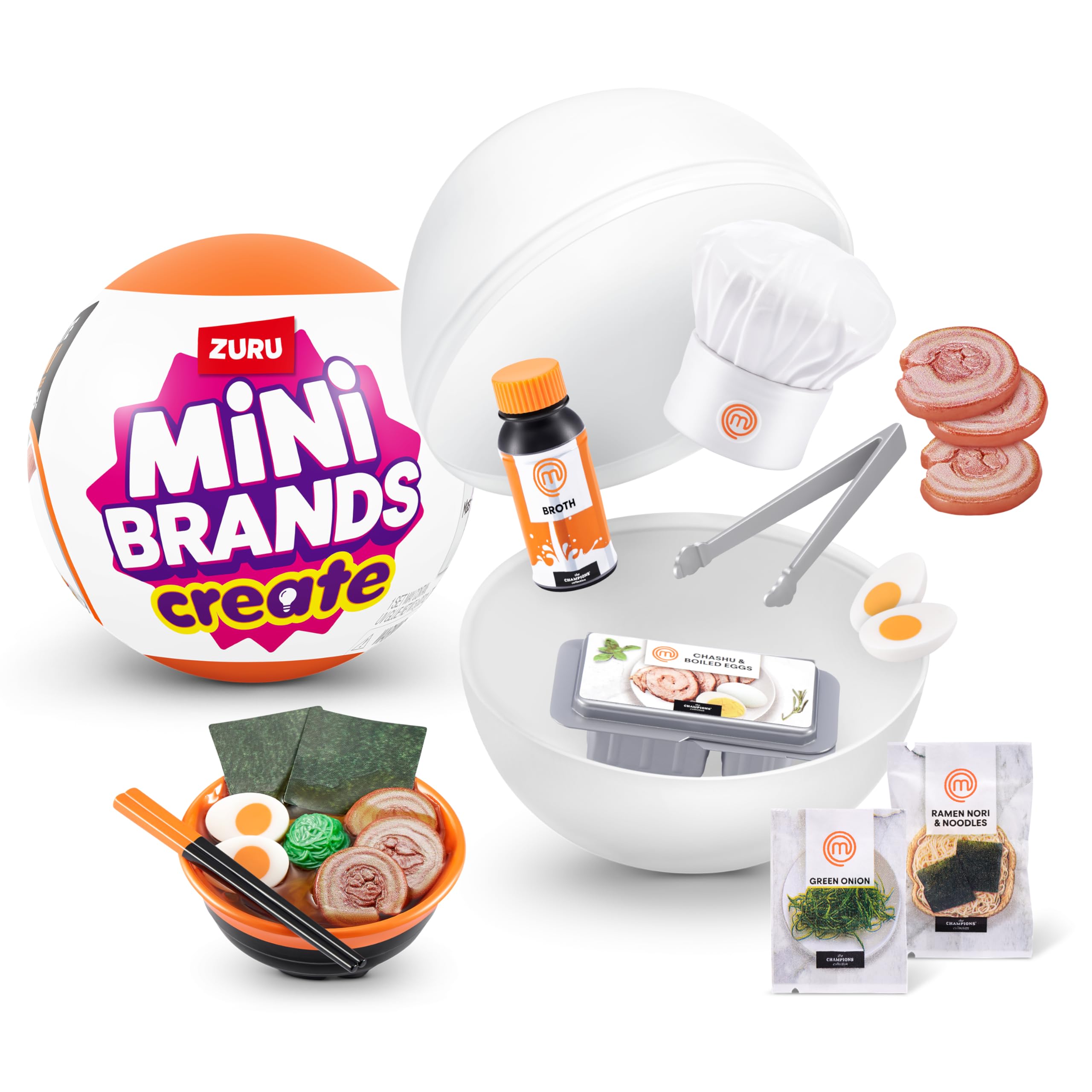 Mini Brands Create MasterChef Capsule by ZURU - Collect 11 Dishes | Series 1 | Ages 3+ 1