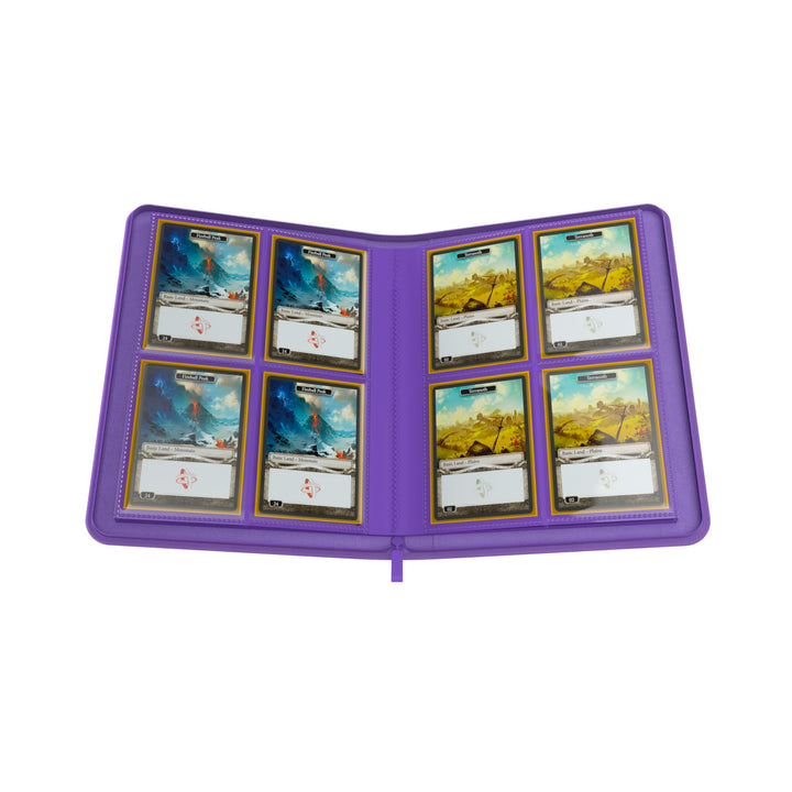 Gamegenic Zip-Up Album 8-Pocket - Purple - Holds 160 Cards
