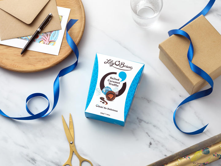 Lily O'Brien's Salted Caramel Chocolate Truffles 200g - 16 Individually Wrapped Milk Chocolate Treats