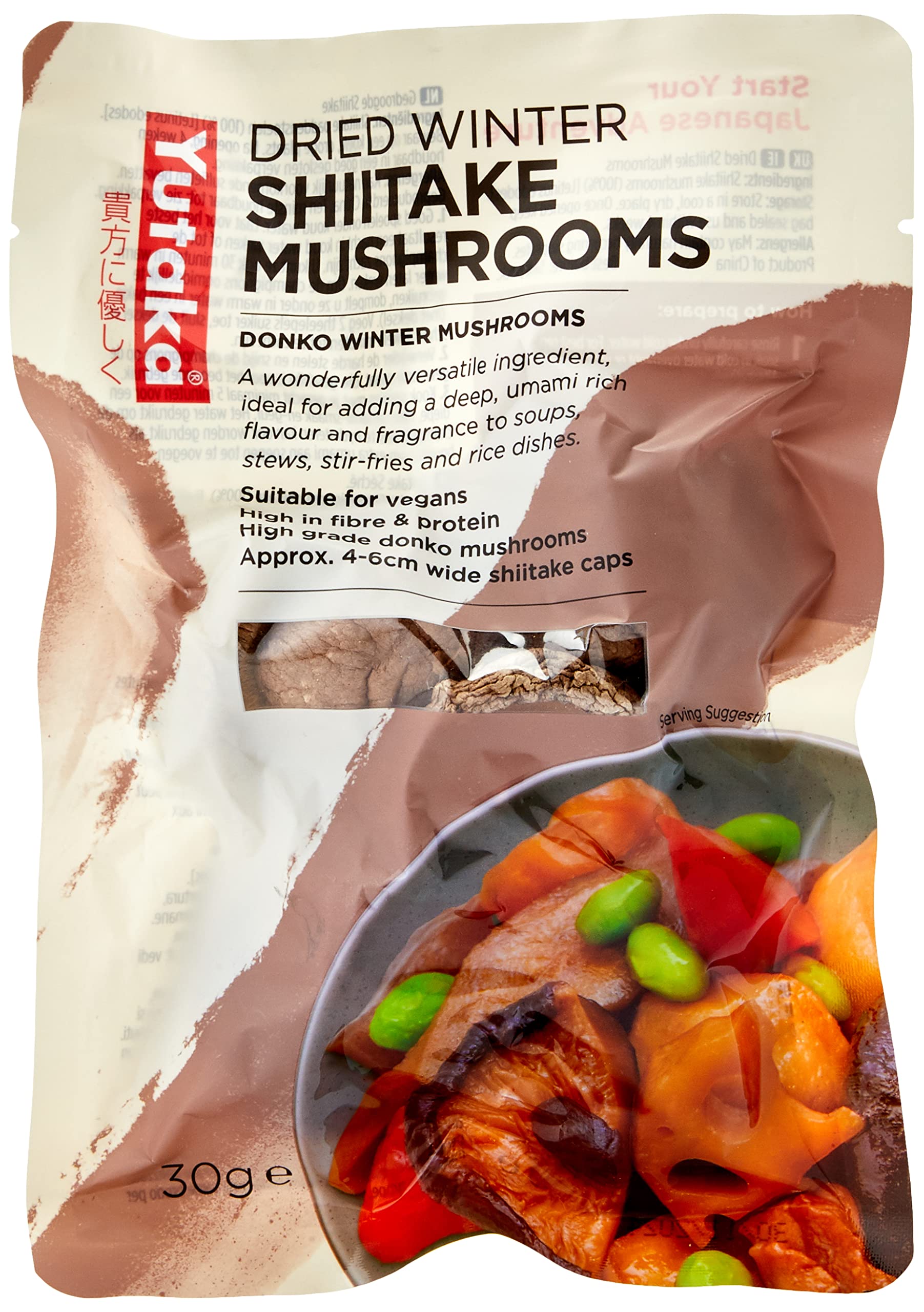 Yutaka Dried Shiitake Mushrooms - Rich Umami Flavour | 30g Pack 1