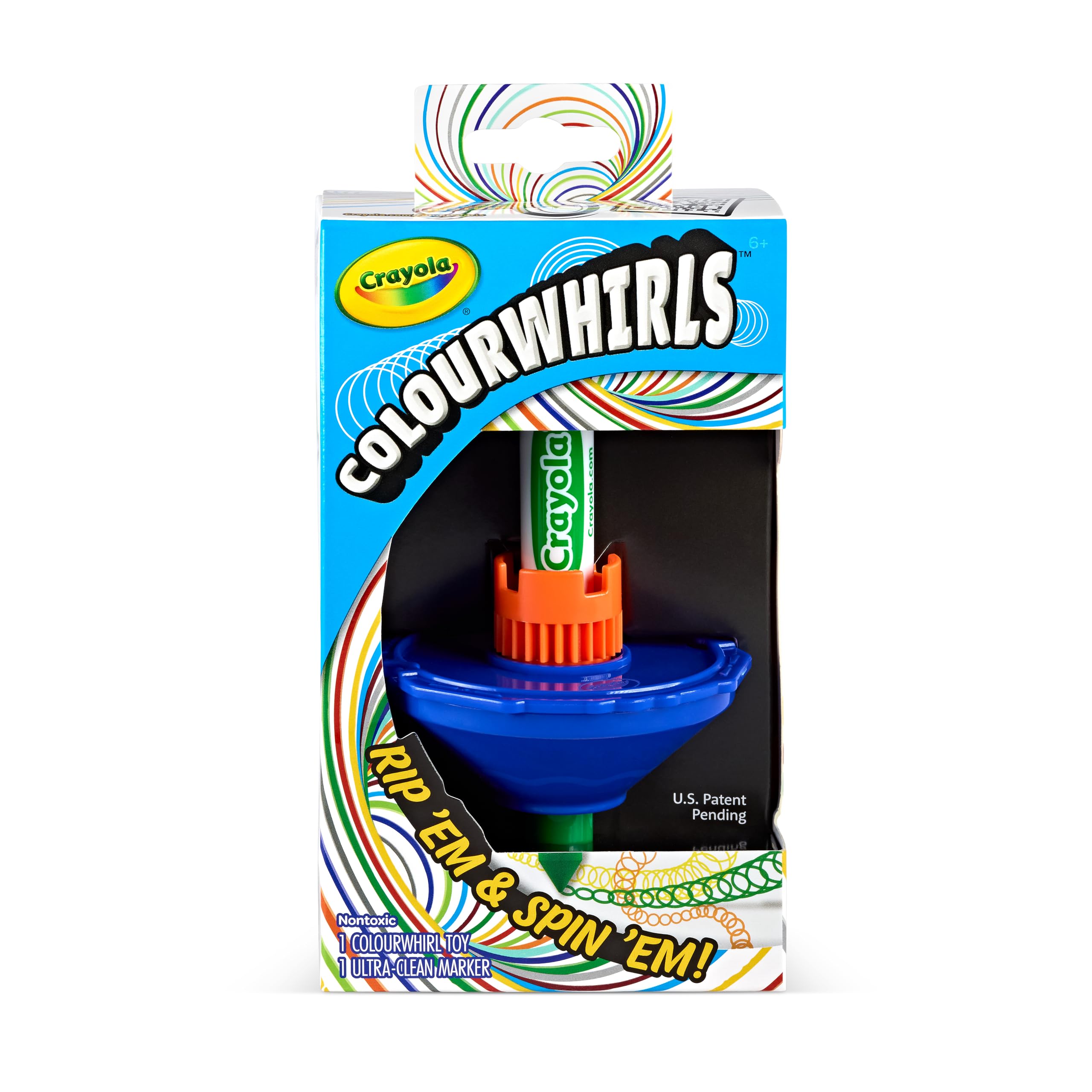 CRAYOLA Colourwhirls - Rip 'Em and Spin 'Em to Create Unique Art! | Ages 6+