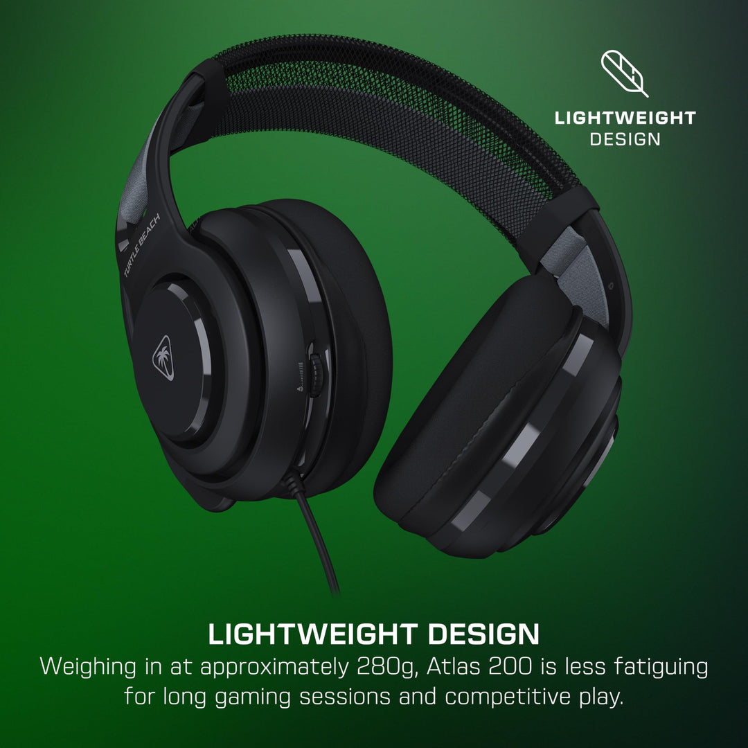 Turtle Beach Atlas 200 Gaming Headset with 50mm Drivers for PC, PlayStation, Xbox, Switch