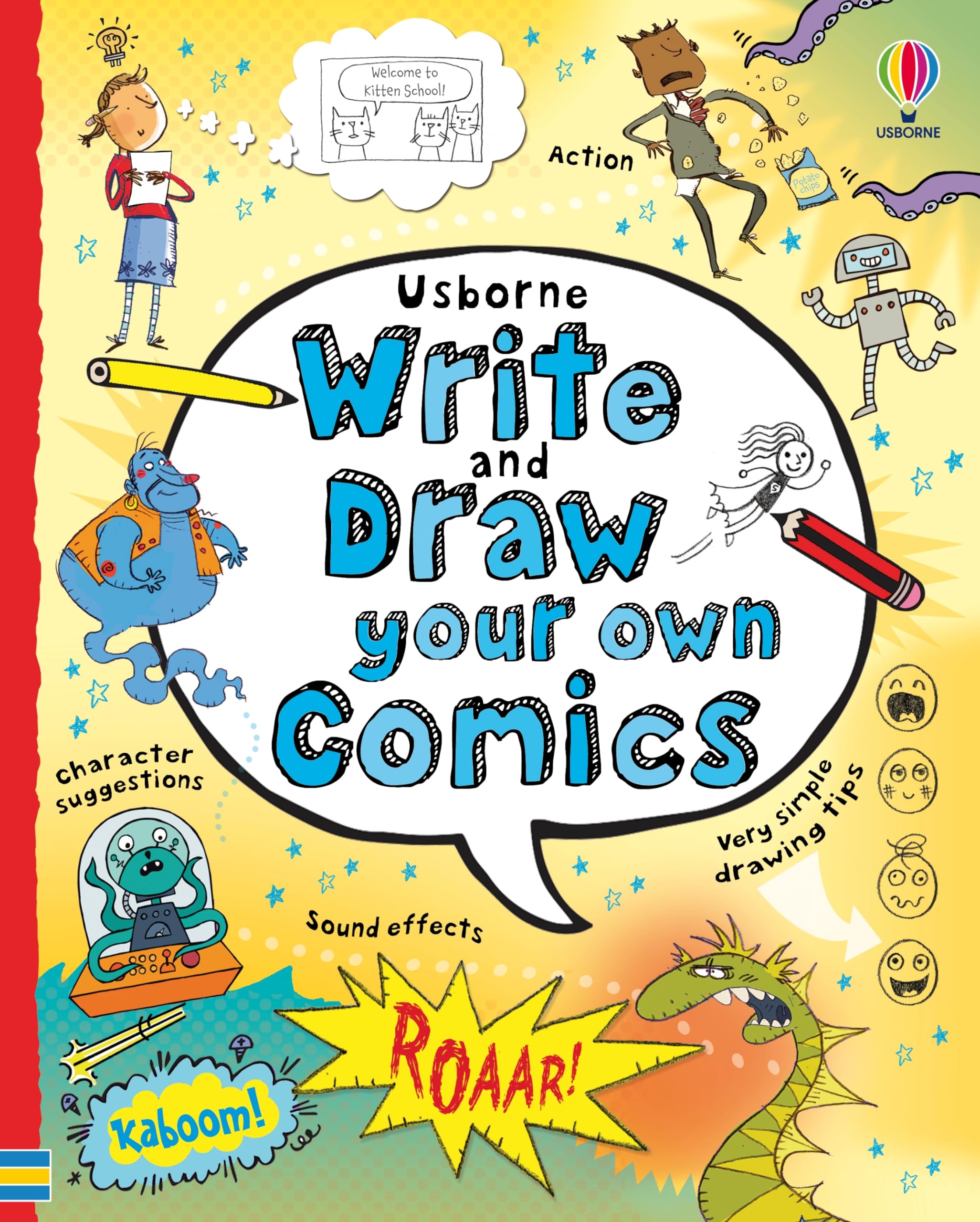 Usborne Write Your Own Write and Draw Your Own Comics Activity Book | Spiral Bound | Ages 7-10