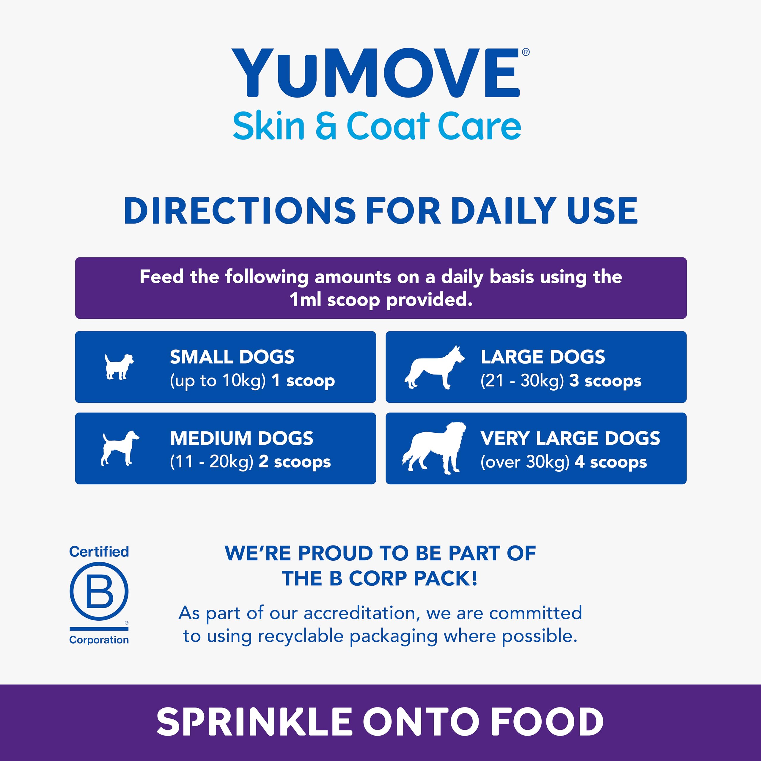 YuMOVE Skin & Coat Care Boost Nutritional Powder Supplement for Dogs | Supports Coat Growth & Skin Health | 125g 6