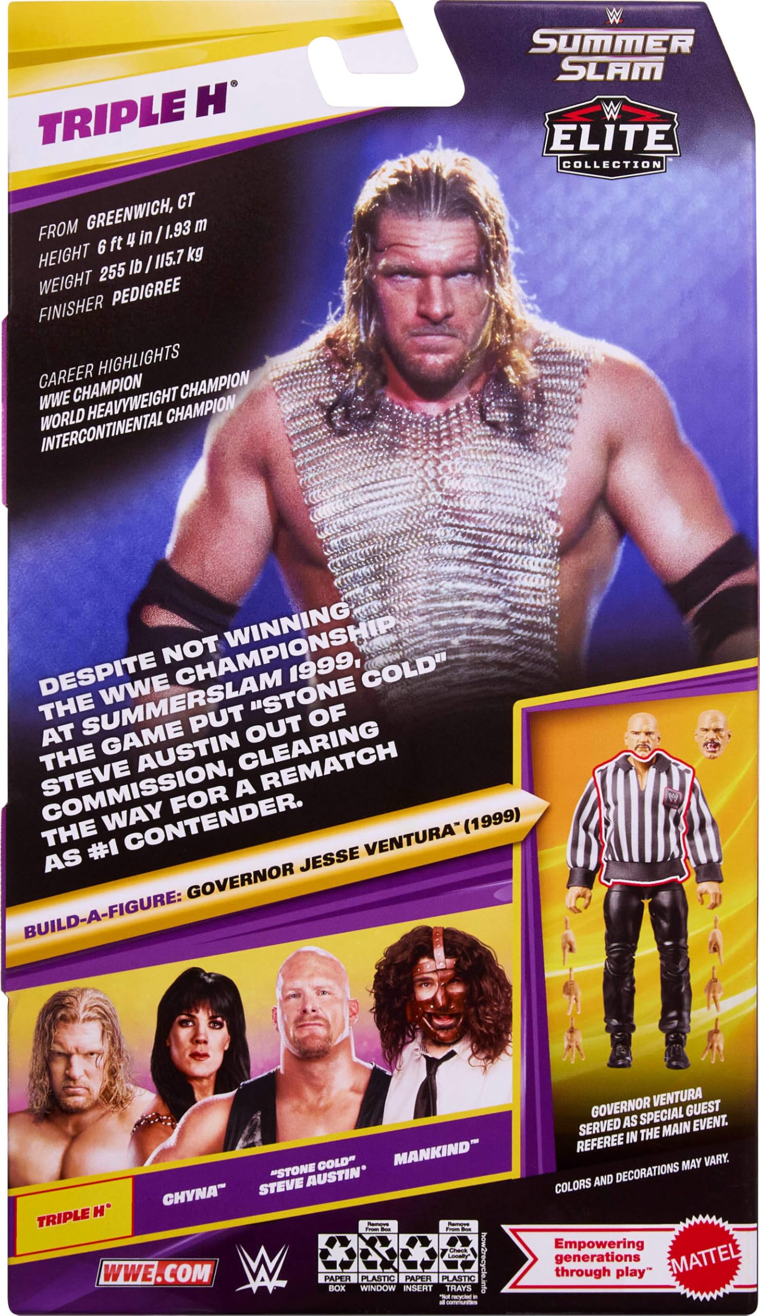 Mattel WWE Elite Collection Action Figure - Triple H | Interchangeable Parts | 7.1654 inches 6