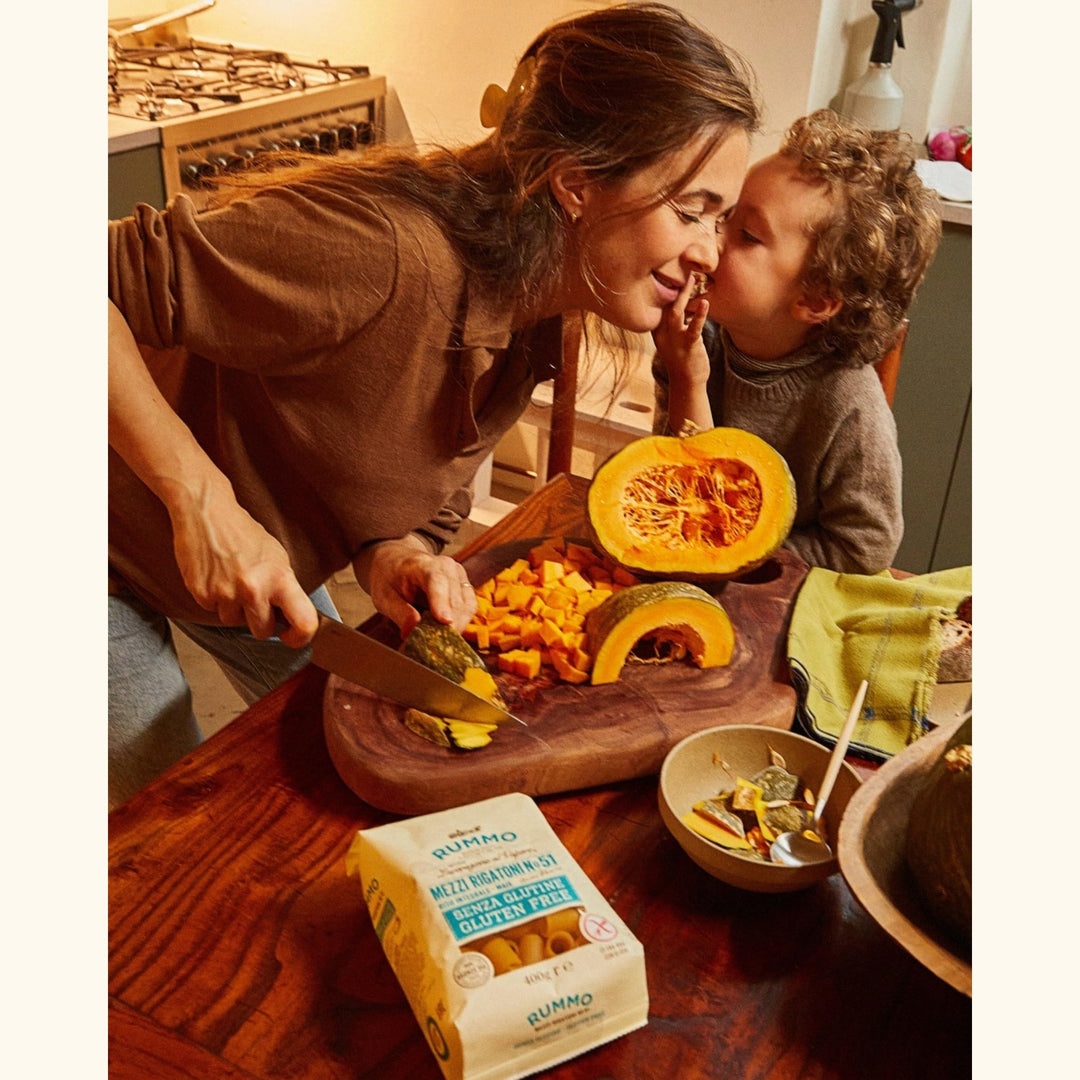 Rummo Gluten-Free Mezzi Rigatoni No. 51 – Organic Italian Pasta, Short Tubular Shape for Sauces & Baking