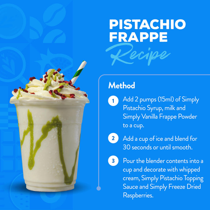 Simply - Pistachio Topping Sauce, Ready-to-Use Dessert Sauce for Ice Cream, Waffles & Drinks