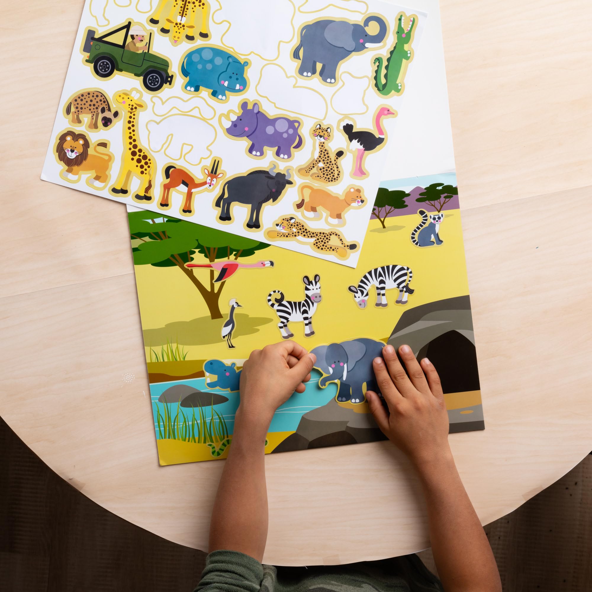 Melissa & Doug Habitats Reusable Sticker Pad - 150 Stickers & 5 Scenes - Educational Activity for Ages 3+ 11