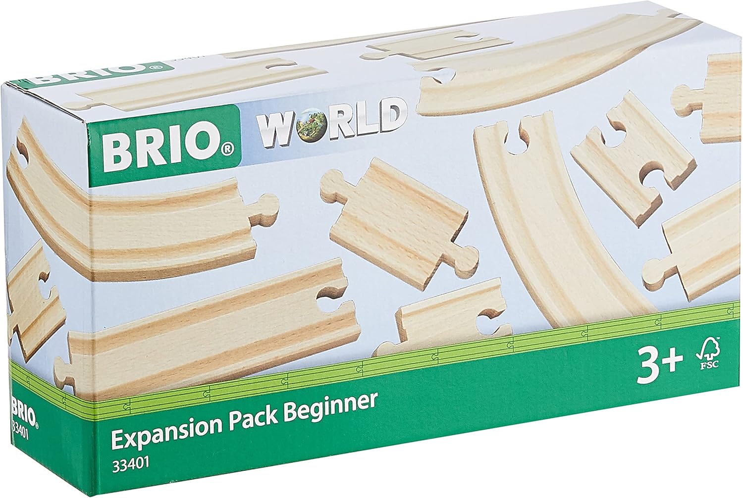 BRIO World Expansion Pack - Beginner Wooden Train Track Set for Kids 3+ 1