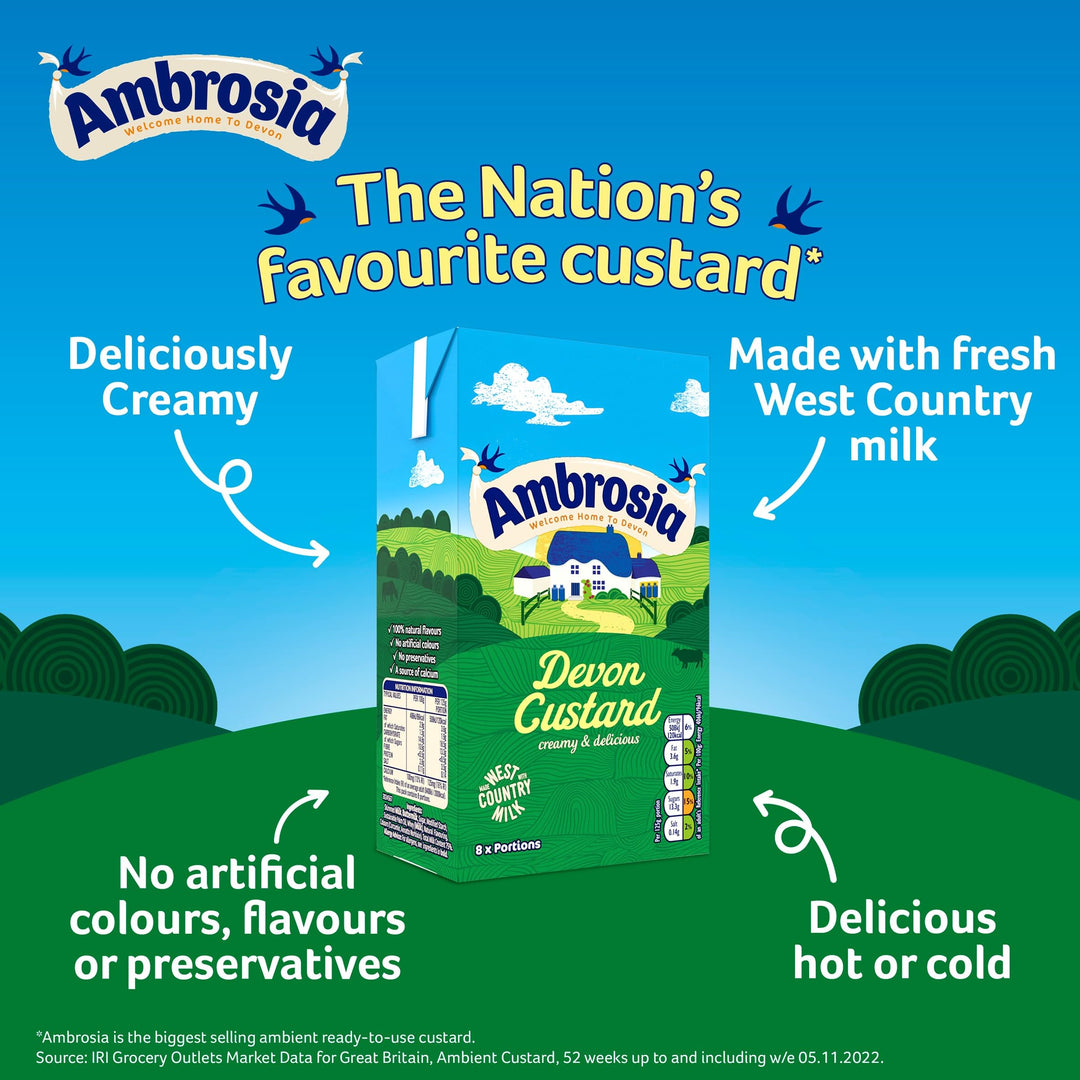 Ambrosia - Devon Custard Traditional 1 kg (Pack of 1)