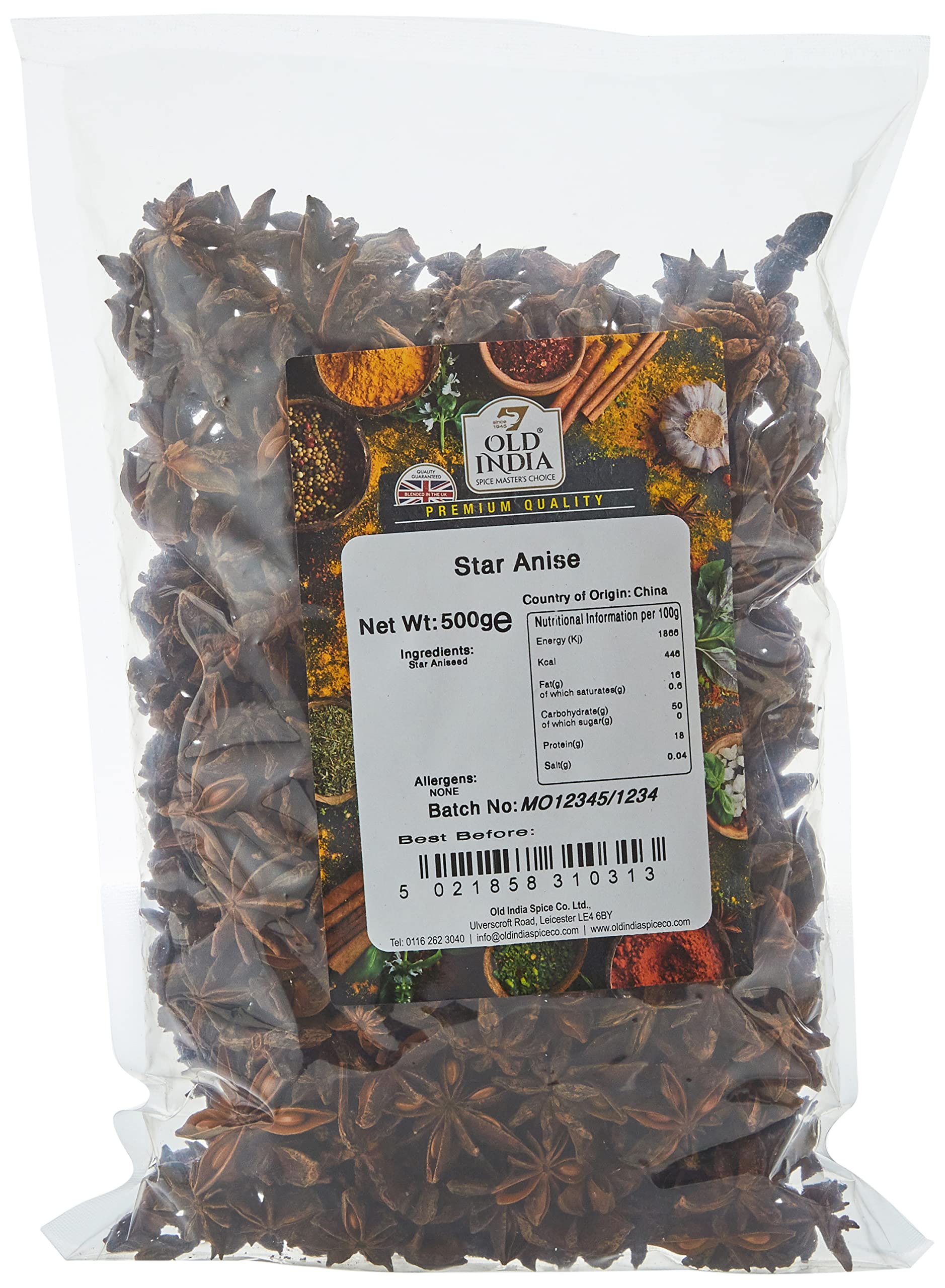 Old India Star Anise 500g Whole Spices & Herbs 1