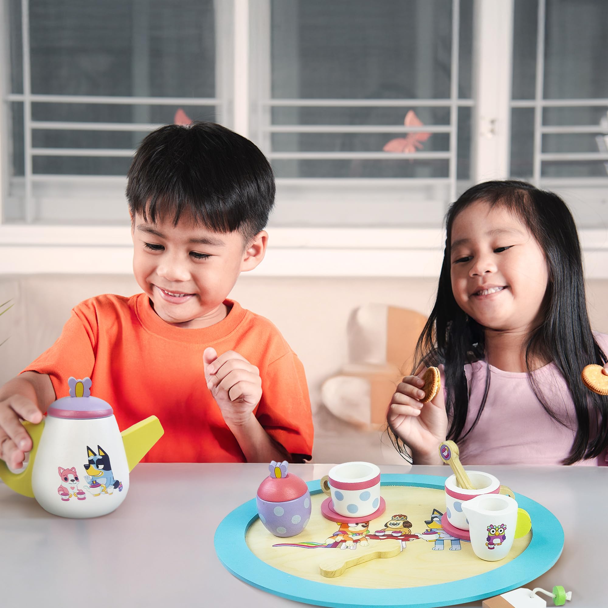 Bluey Wooden Tea Set - 20 Piece Pretend Play Toy for Kids Aged 3+ 8