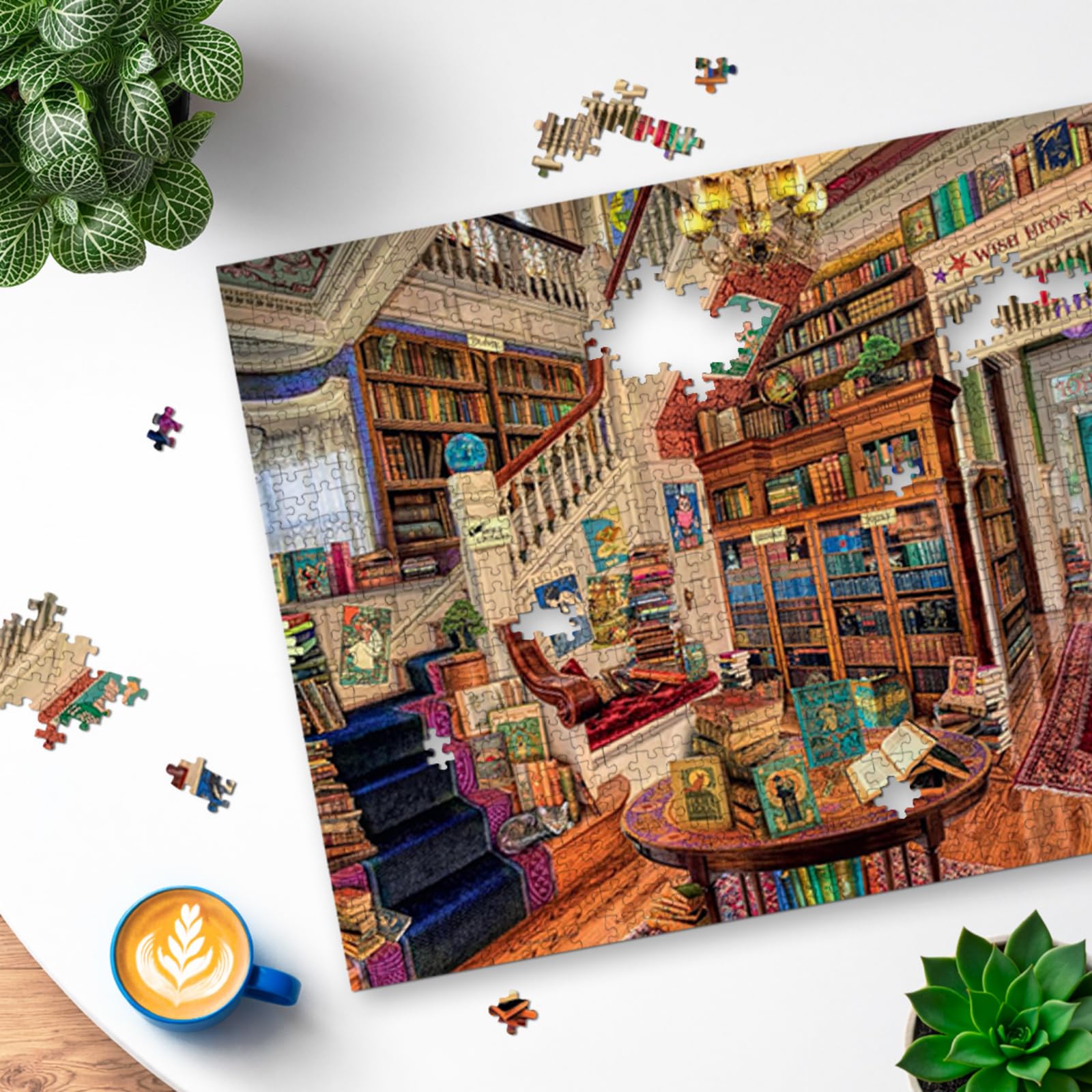 Ravensburger The Fantasy Bookshop 1000 Piece Jigsaw Puzzle for Adults and Kids Age 12+ 5