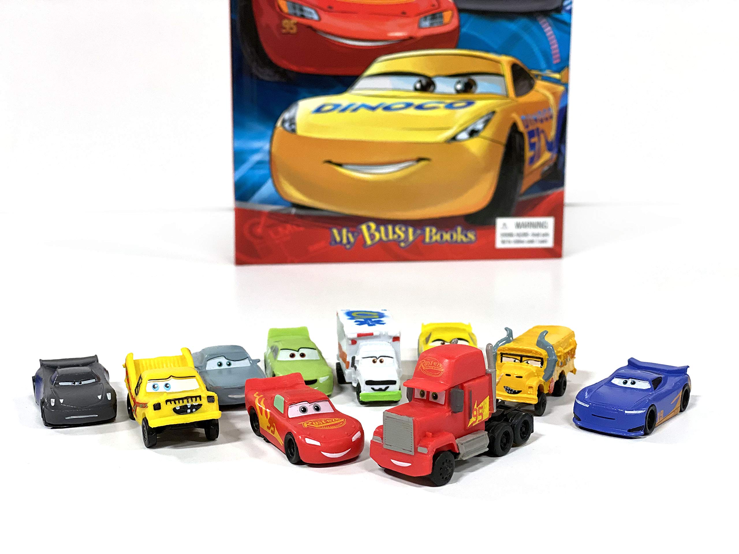 Phidal Disney / Pixar Cars on the Road My Busy Books - Storybook, 10 Figurines, Playmat 3