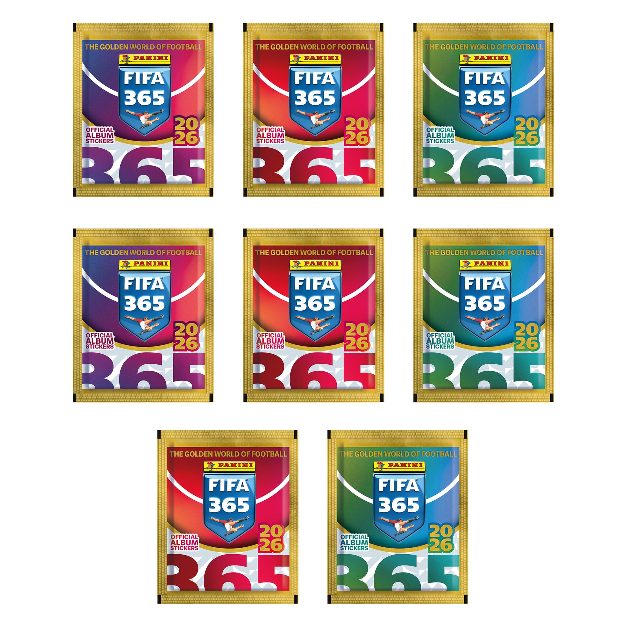 Panini FIFA 365 2026 Sticker Collection - Multiset | 524 Stickers Total | 8 Packets Included