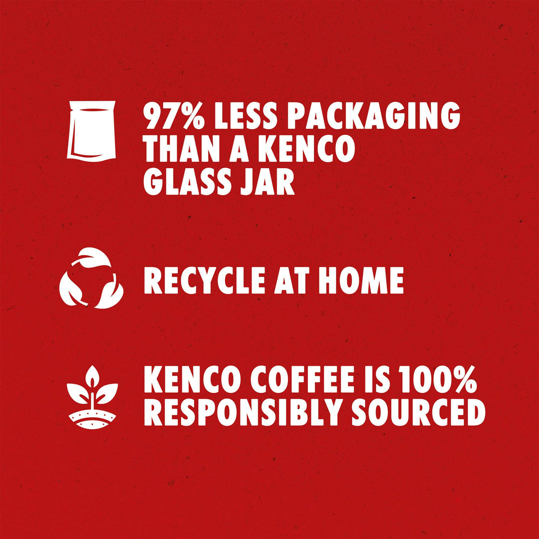 Kenco Rich Instant Coffee Refill 150g x 5 (750g Total) - 100% Responsibly Sourced, Home Recyclable Packaging