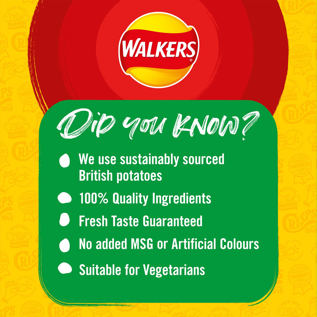 Walkers Salt & Vinegar Crisps 150g Sharing Bag