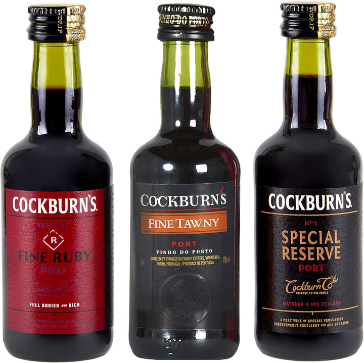 Cockburns Classic Port Selection Gift Pack, 3 x 50ml