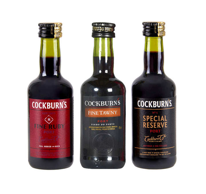 Cockburns Classic Port Selection Gift Pack, 3 x 50ml