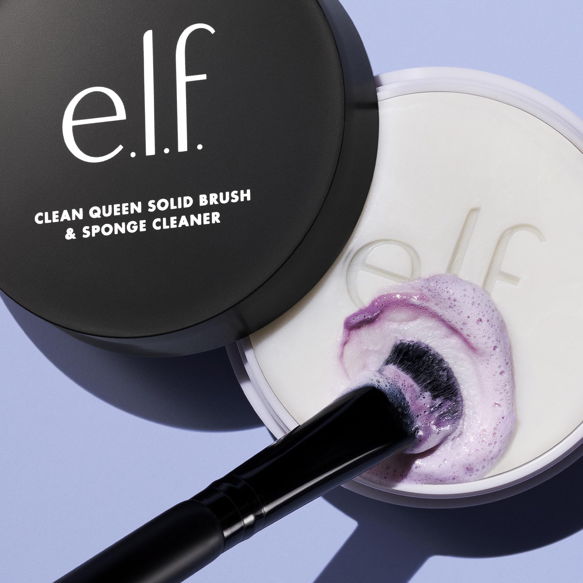 e.l.f. Clean Queen Solid Brush & Sponge Cleaner - Water-Activated Soap Bar | 1.5 Ounce 4