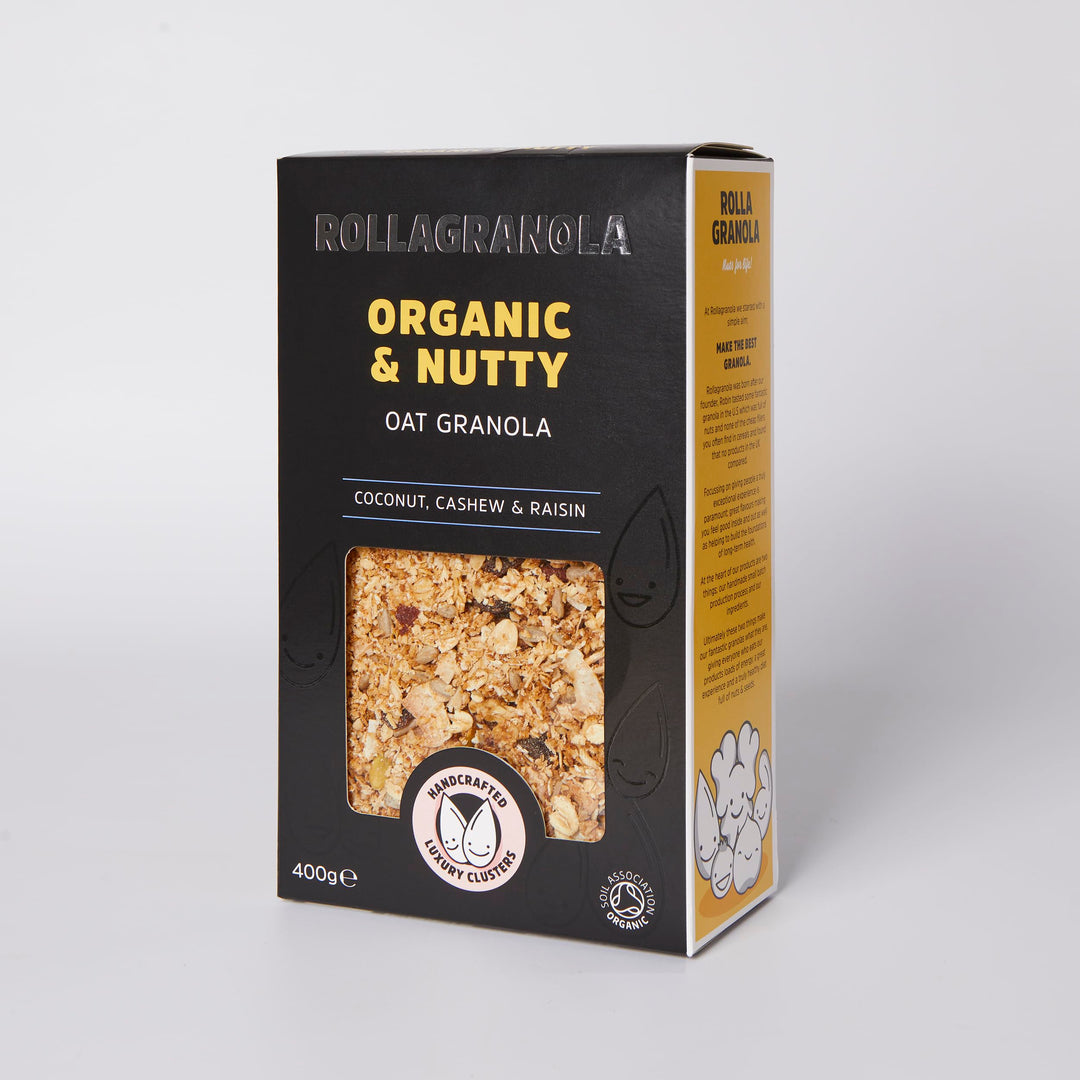 Rollagranola Organic & Nutty Granola - 100% Natural, Gluten-Free, Vegan, 400g