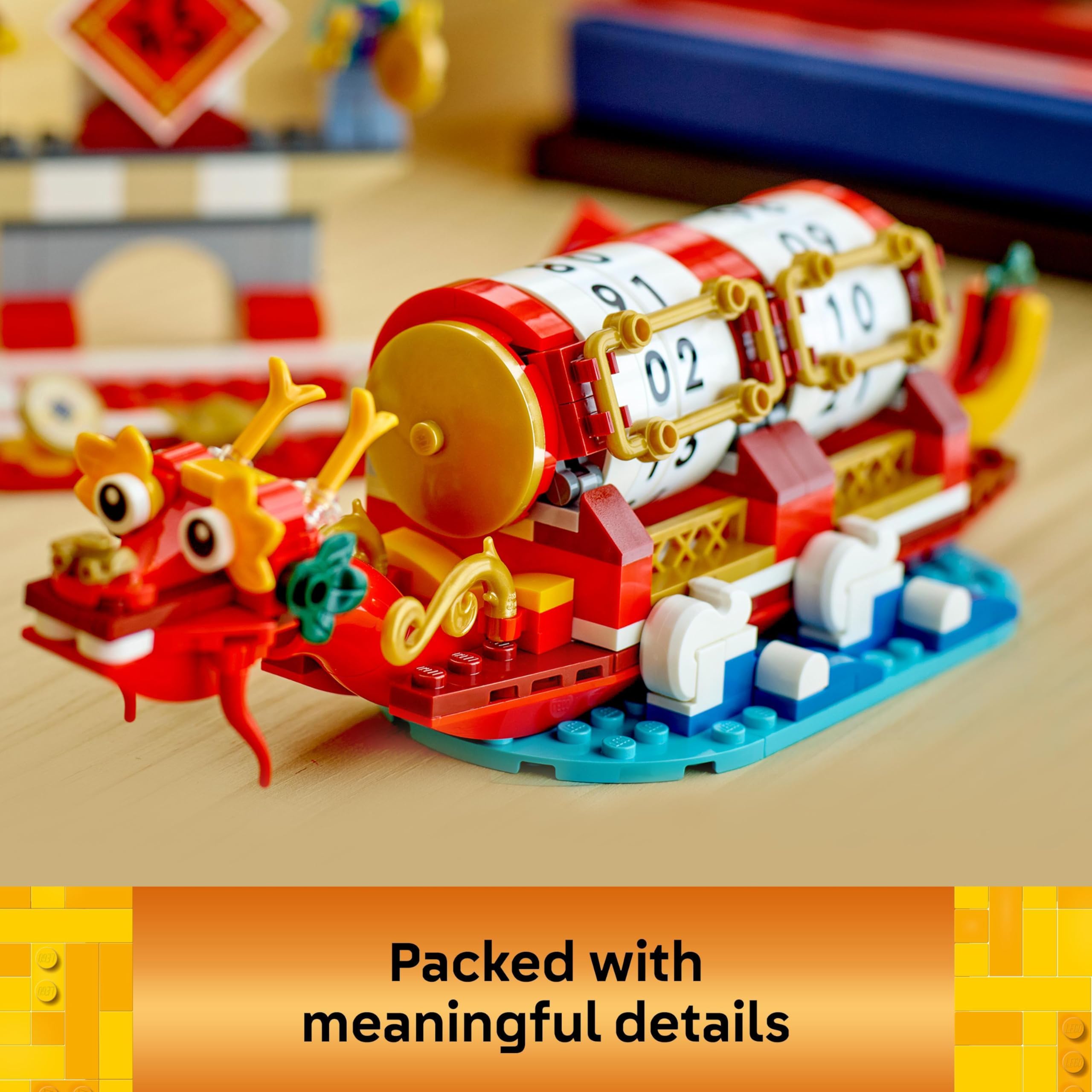 LEGO 2in1 Festival Calendar Building Set - Lunar New Year & Dragon Boat Festival Toy for Ages 10+ 9