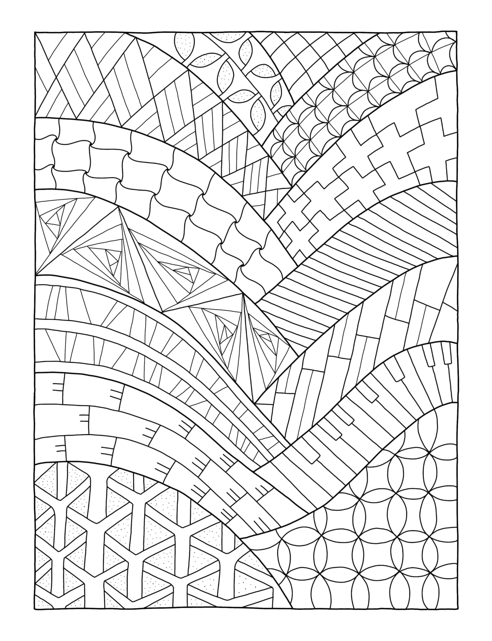 Vivi Tinta - Mindfulness Patterns Coloring Book | 50 Illustrations | Paperback 6