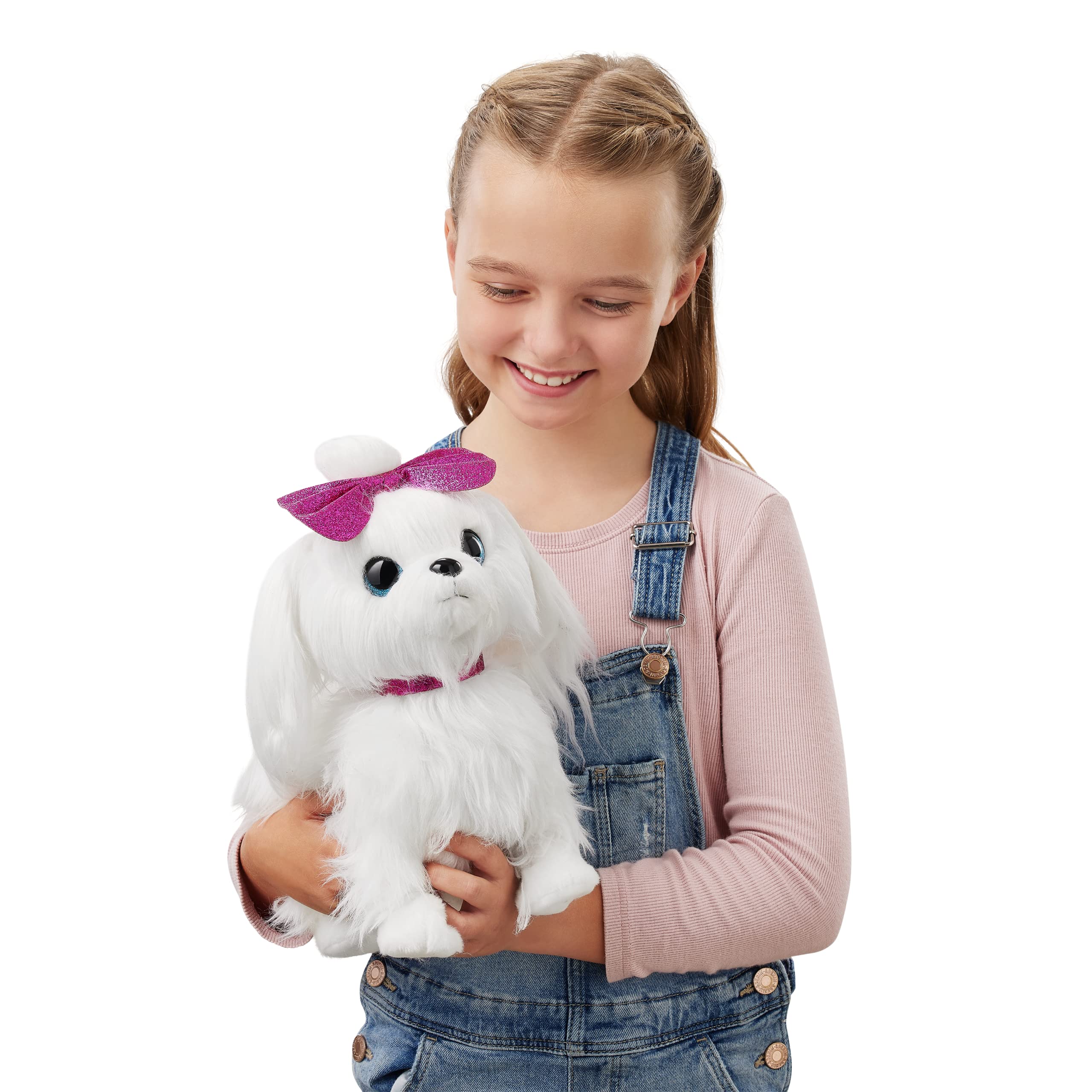 Pets Alive Lil' Paw Paw The Walking Puppy - Pink Electronic Plush Toy | Walks & Barks | Ages 3+ 2