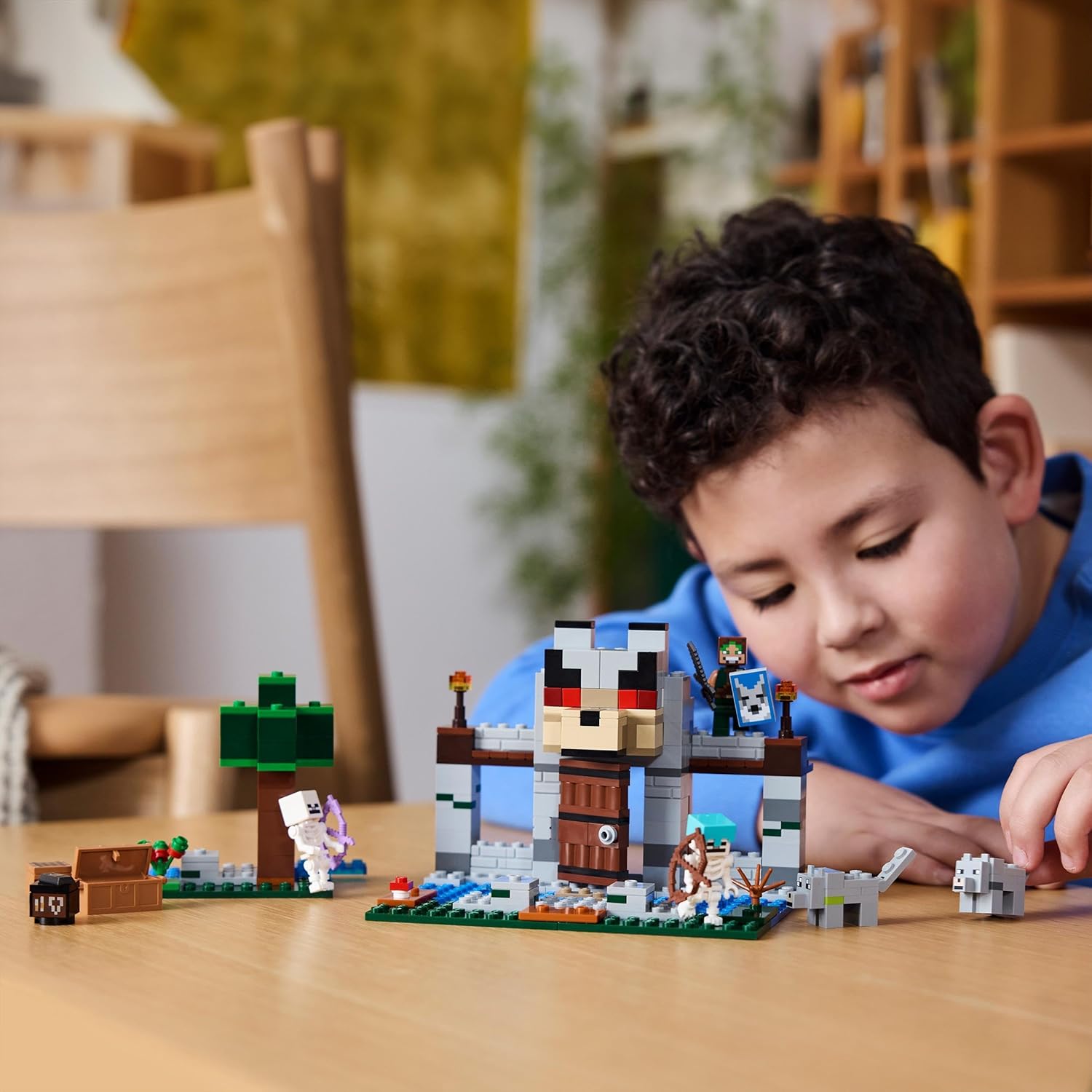 LEGO Minecraft The Wolf Stronghold Fortress Set - Building Toy for Ages 8+
