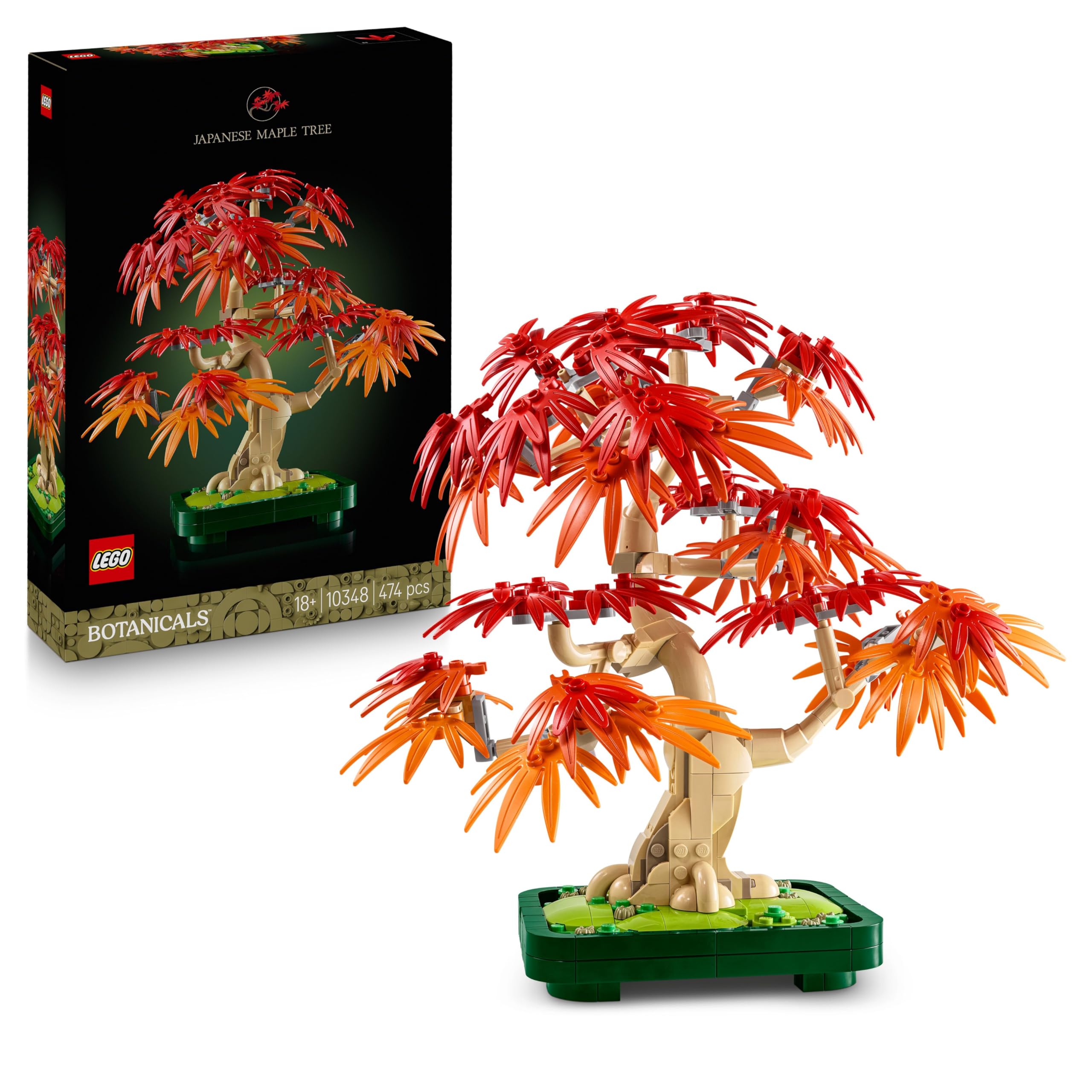 LEGO Botanicals Japanese Red Maple Bonsai Tree Building Set 10348 | Ages 18+