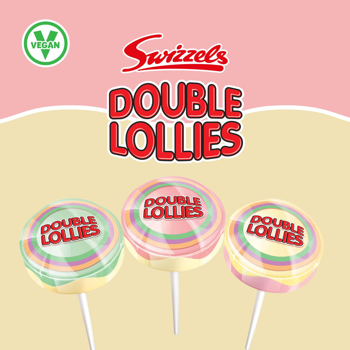 Swizzels Original Double Lollies - Assorted Fruity Sweets in Can