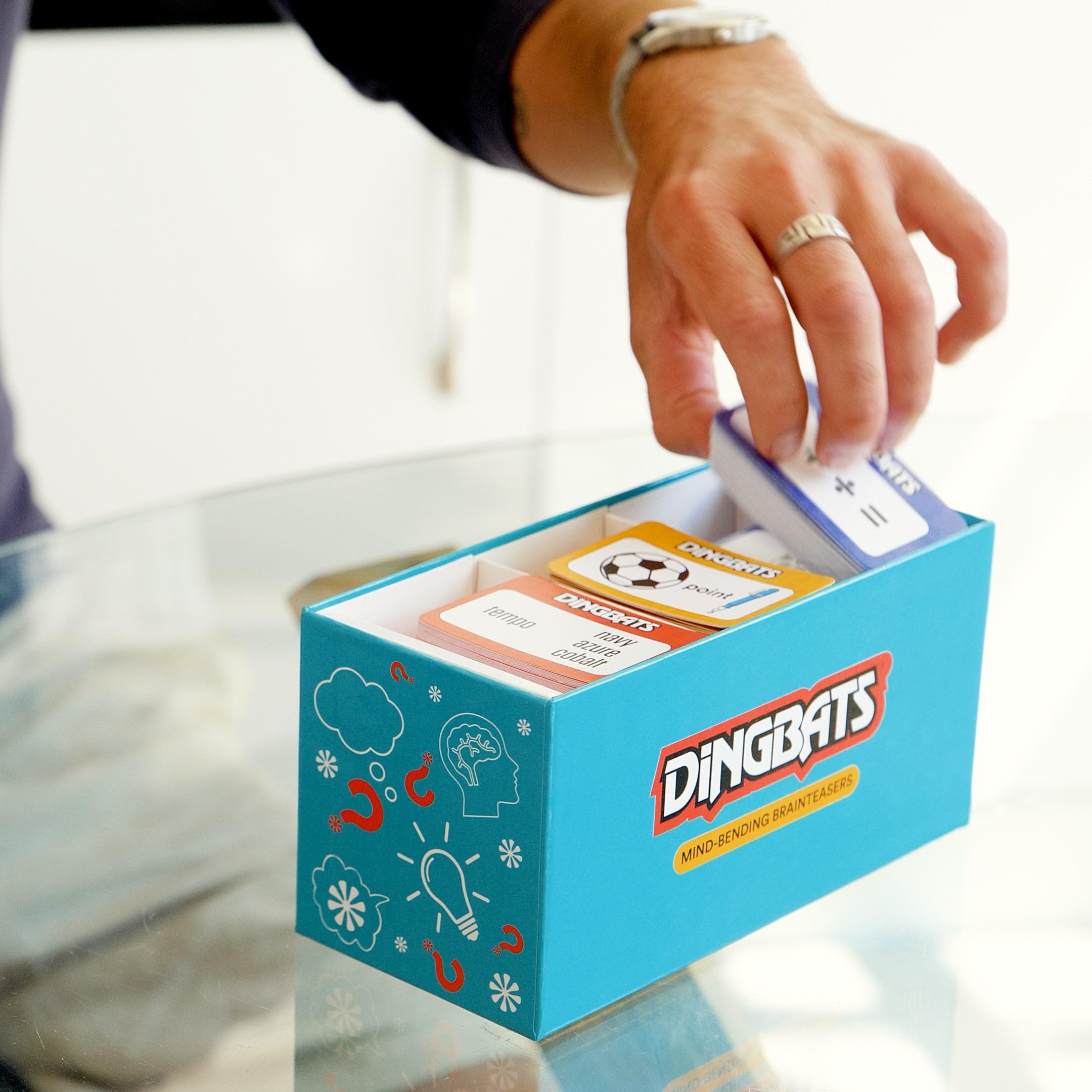 Gibsons Dingbats Word Game - 308 Puzzles | Ages 10+ | 1+ Players | 25 Min Duration 5