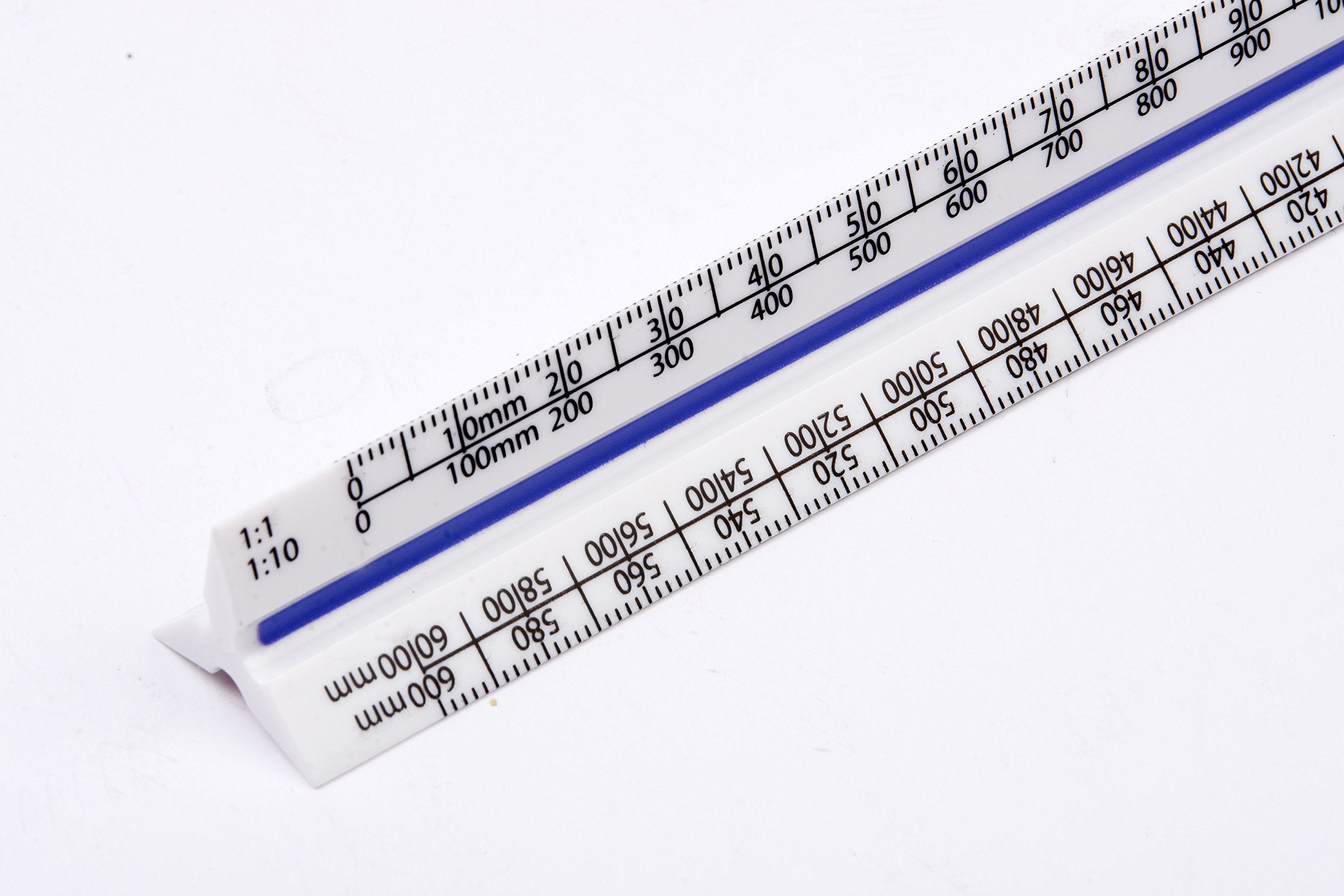 Helix 300mm Metric Triangular Scale Ruler - Plastic, 12 Scales | K93070 4