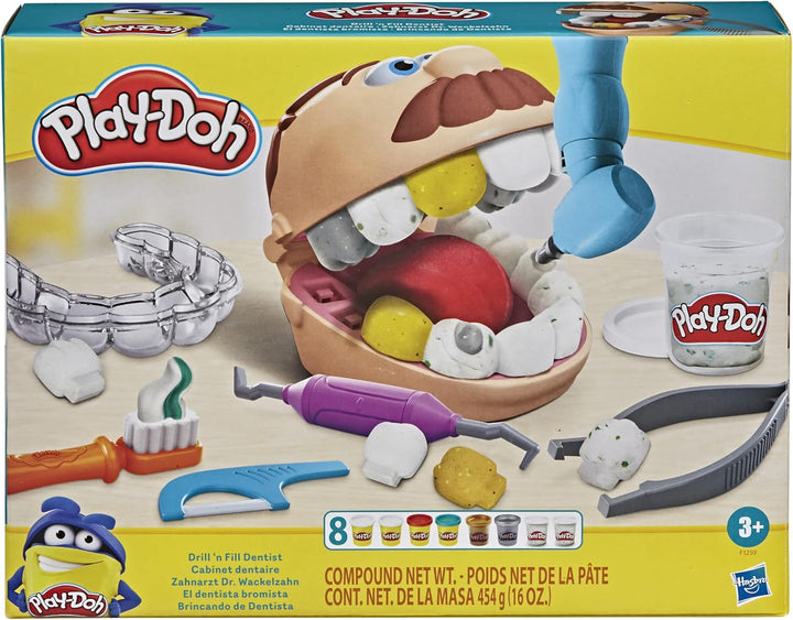 Play-Doh Drill 'n Fill Dentist - Pretend Play Dental Set for Kids 3+