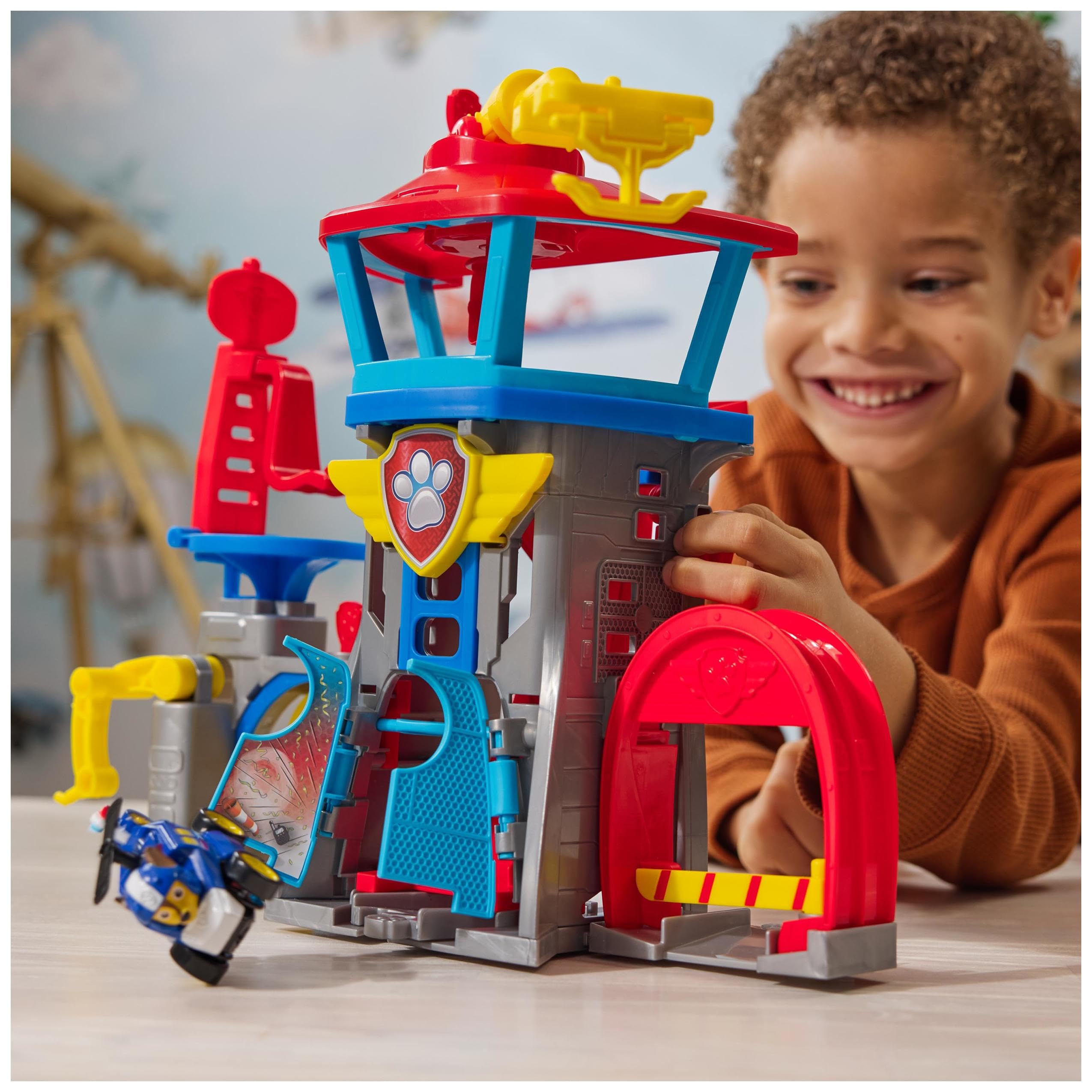 Paw Patrol Air Rescue Pup Squad Adventure Bay Airport Playset with Chase | Over 30cm Tall 2