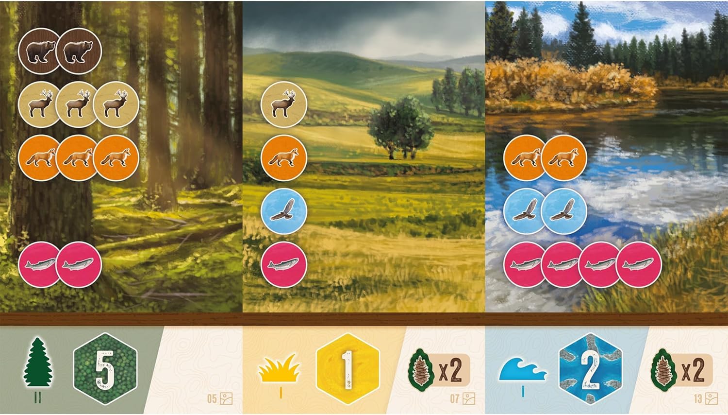 AEG Cascadia Rolling Hills Roll & Write Dice Game Expansion 9