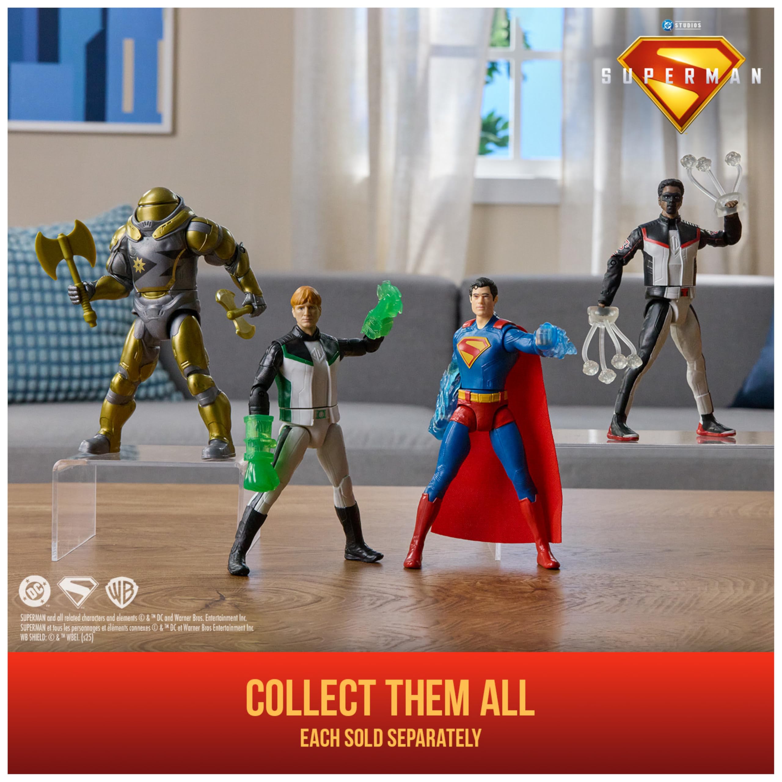 DC Comics Superman Green Lantern Epic Strike Action Figure - 15-cm Tall | Plastic | Blue 6