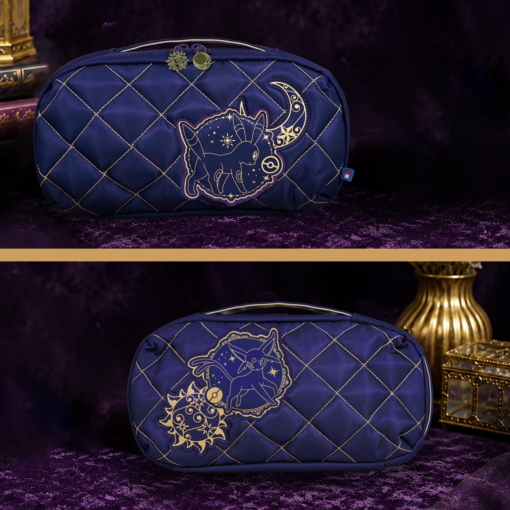 HORI Puff Pouch (Umbreon and Espeon) - Nintendo Switch Accessory Kit 2