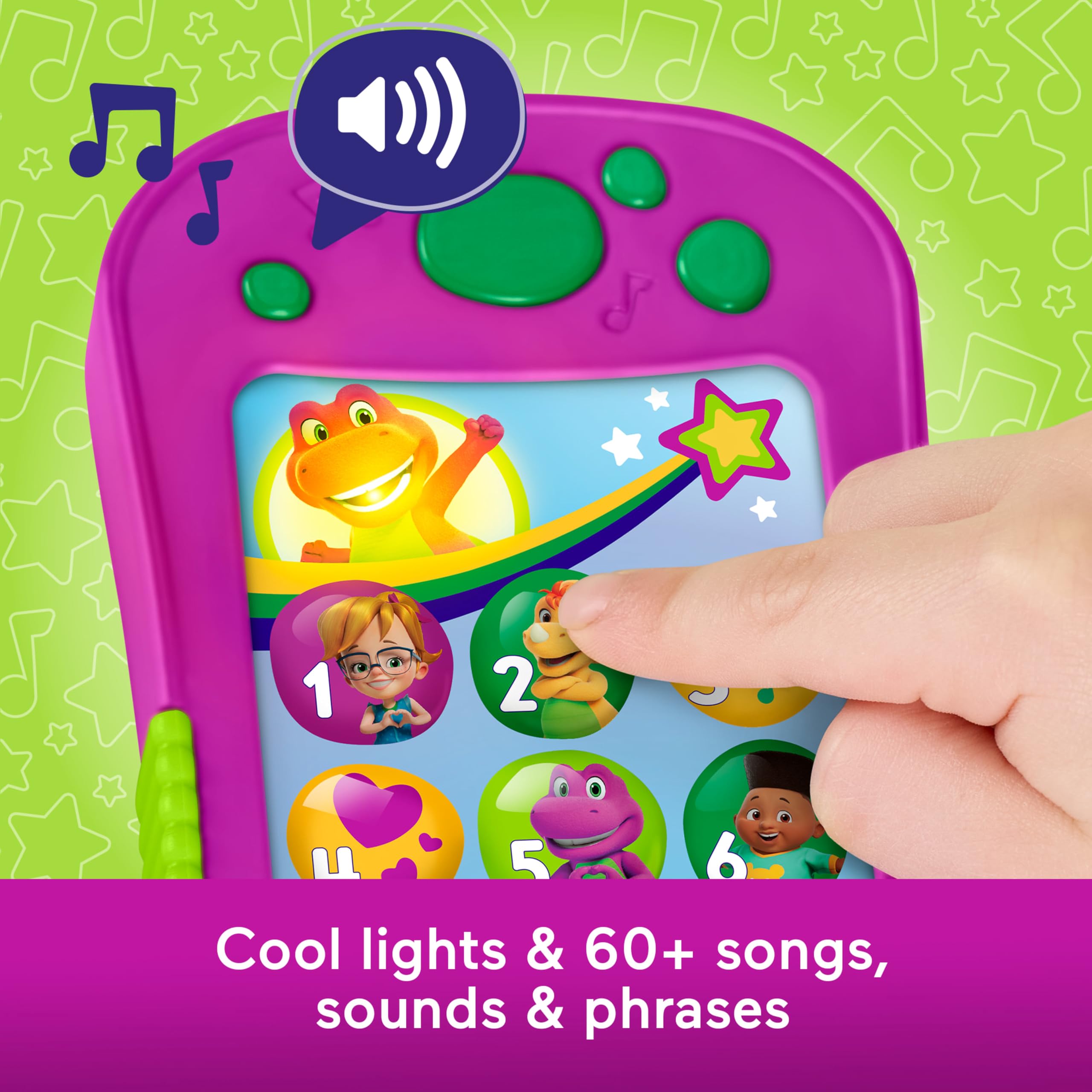 Barney's World Hey Phone - Music, Lights & Phrases | Ages 2+ | Multicolor 3