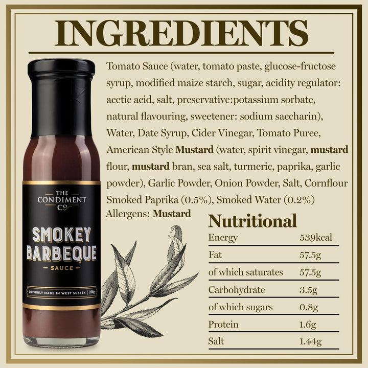 The Condiment Company - Smokey Barbecue Sauce 260g