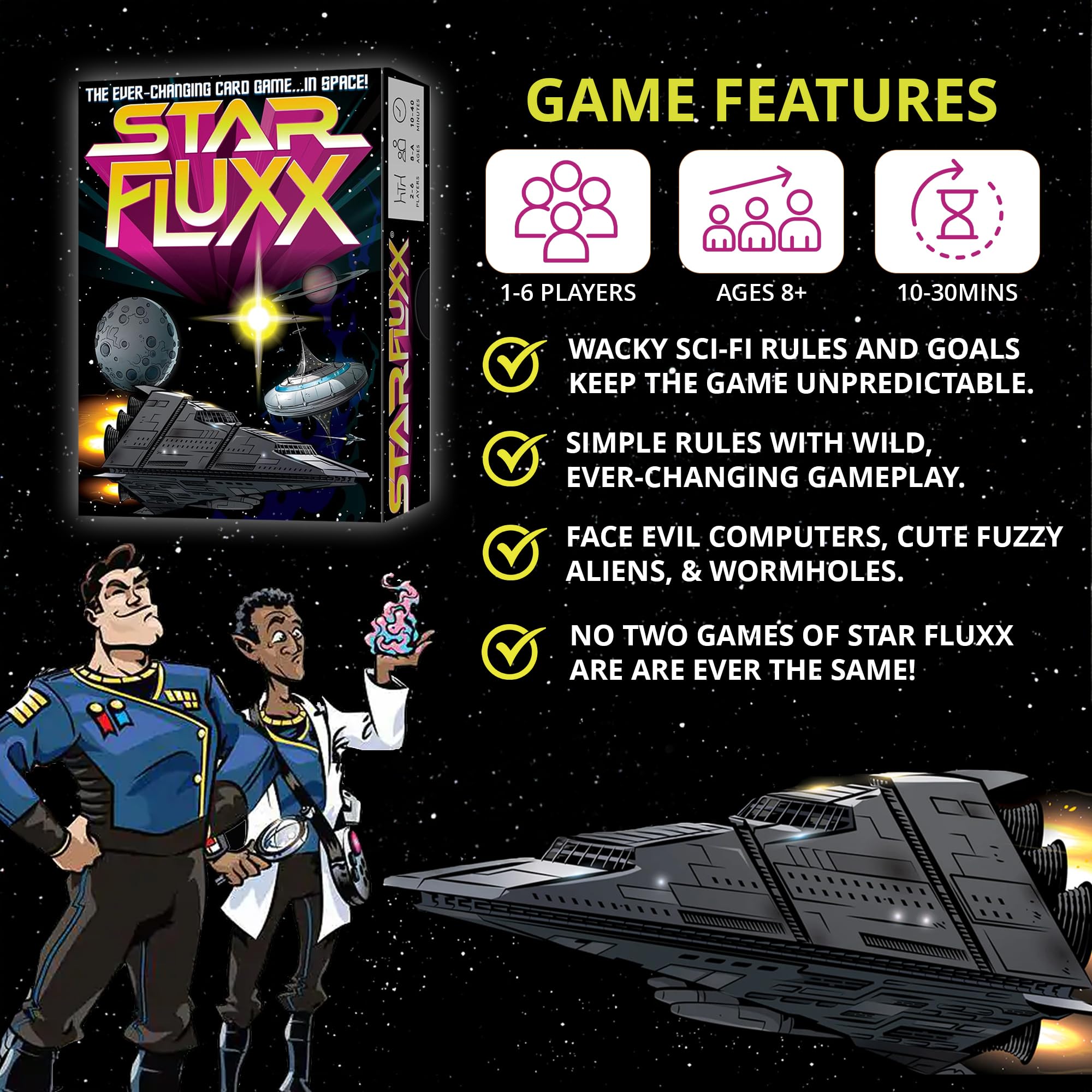 Looney Labs Star Fluxx-Kartenspiel 5