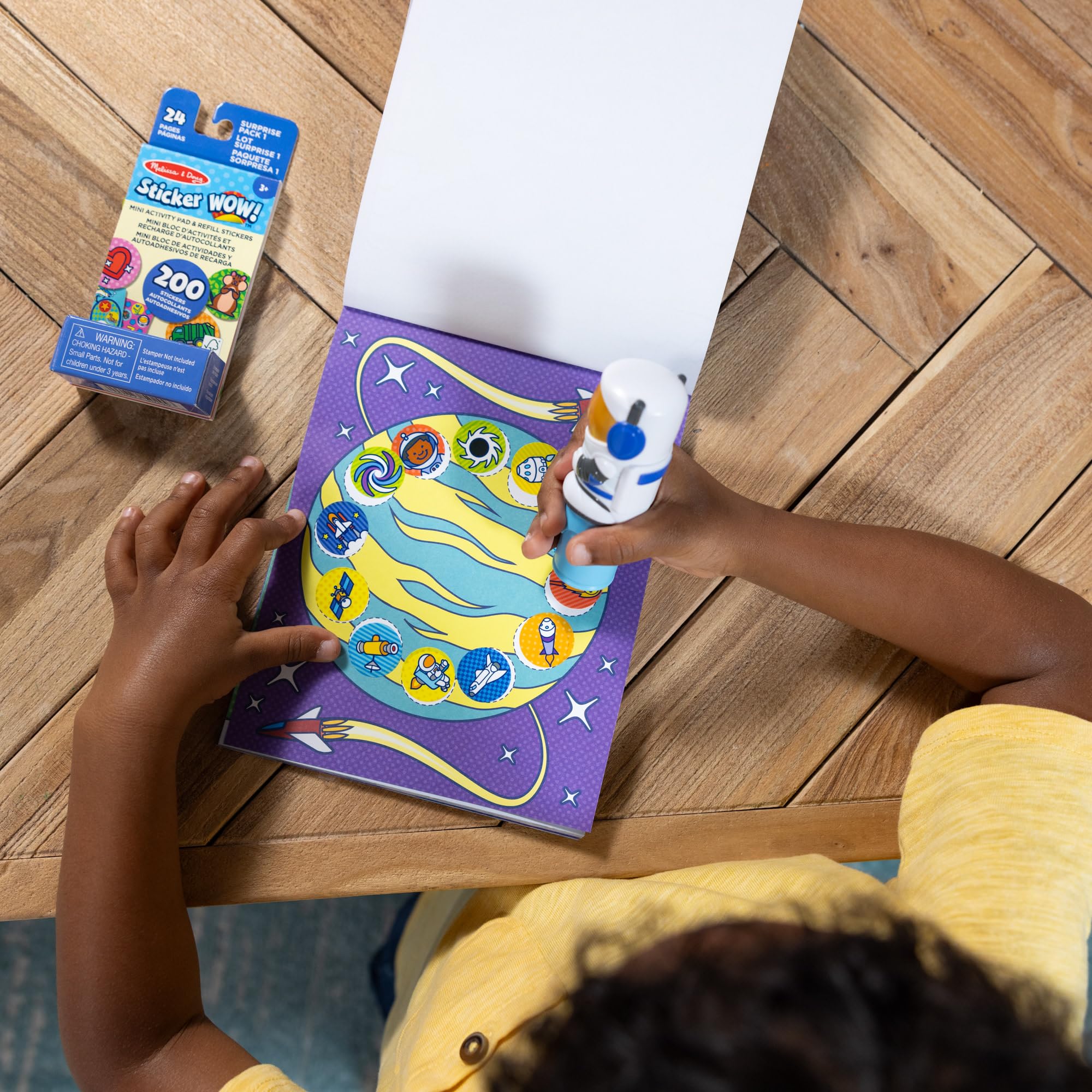 Melissa & Doug Sticker WOW! Astronaut Bundle - 500 Stickers, Atlas Stamper | Ages 3-7 8