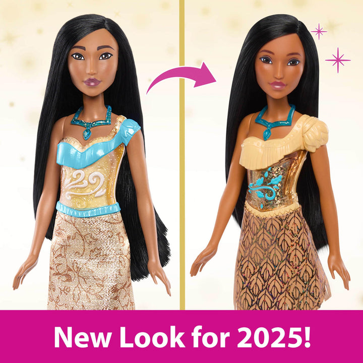 Disney Princess Pocahontas Posable Fashion Doll with Sparkling Outfit and Removable Accessories