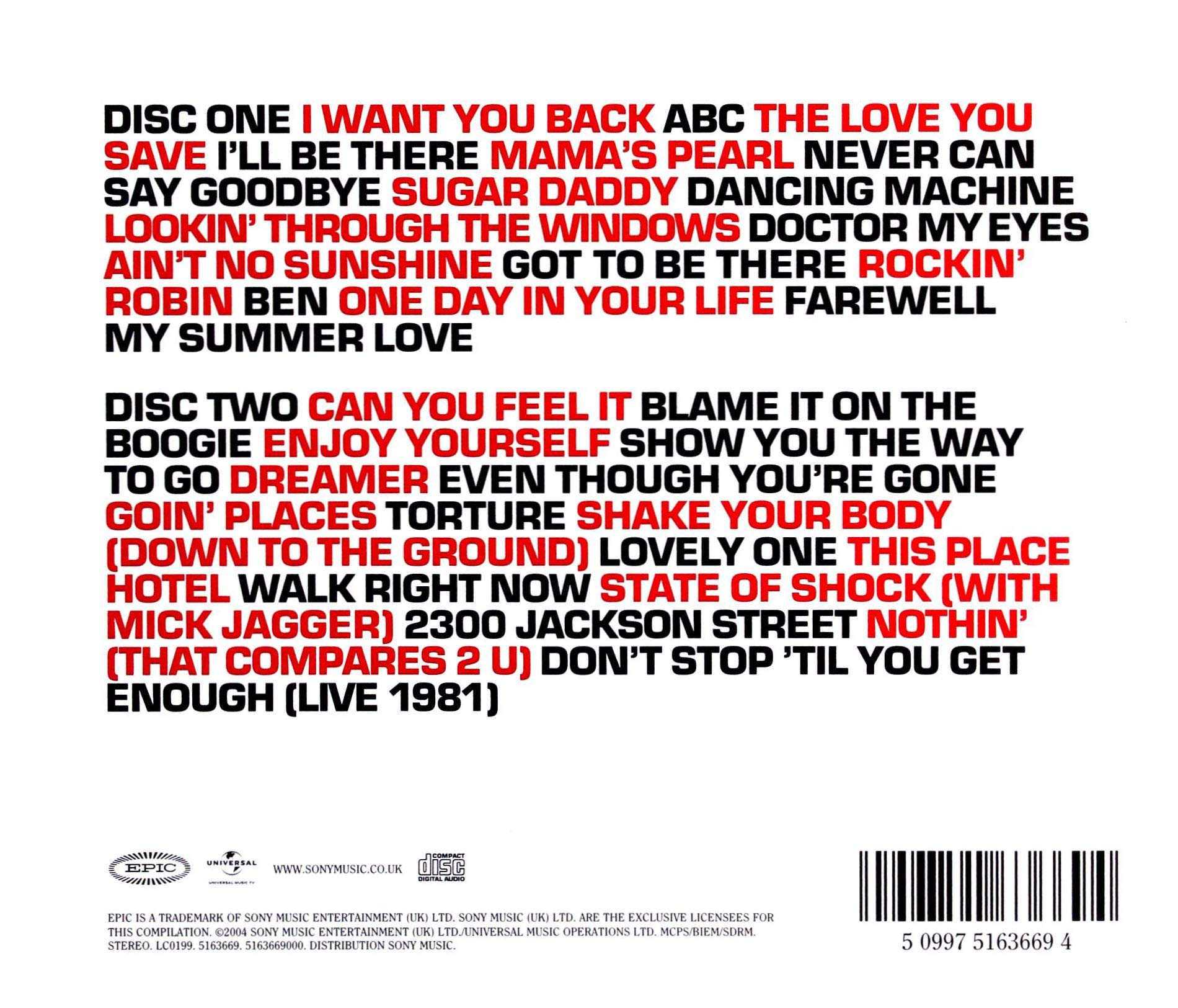 The Jacksons - The Very Best of the Jacksons [2CD Compilation] 2