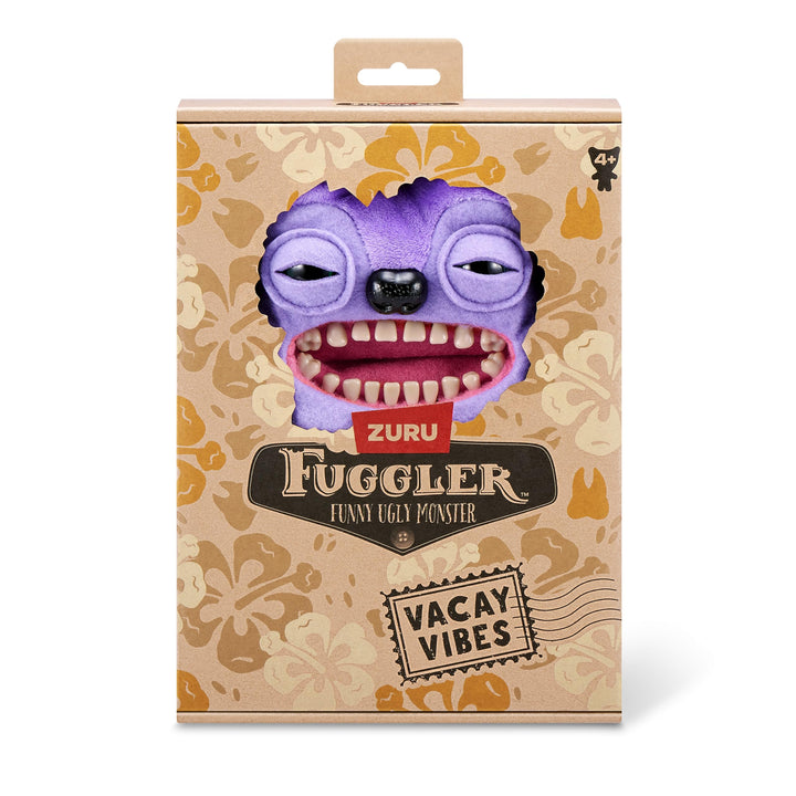 Fuggler Vacay Vibes - Funny Ugly Monster Plush Collectible Toy (Greedy Grinner - Purple)
